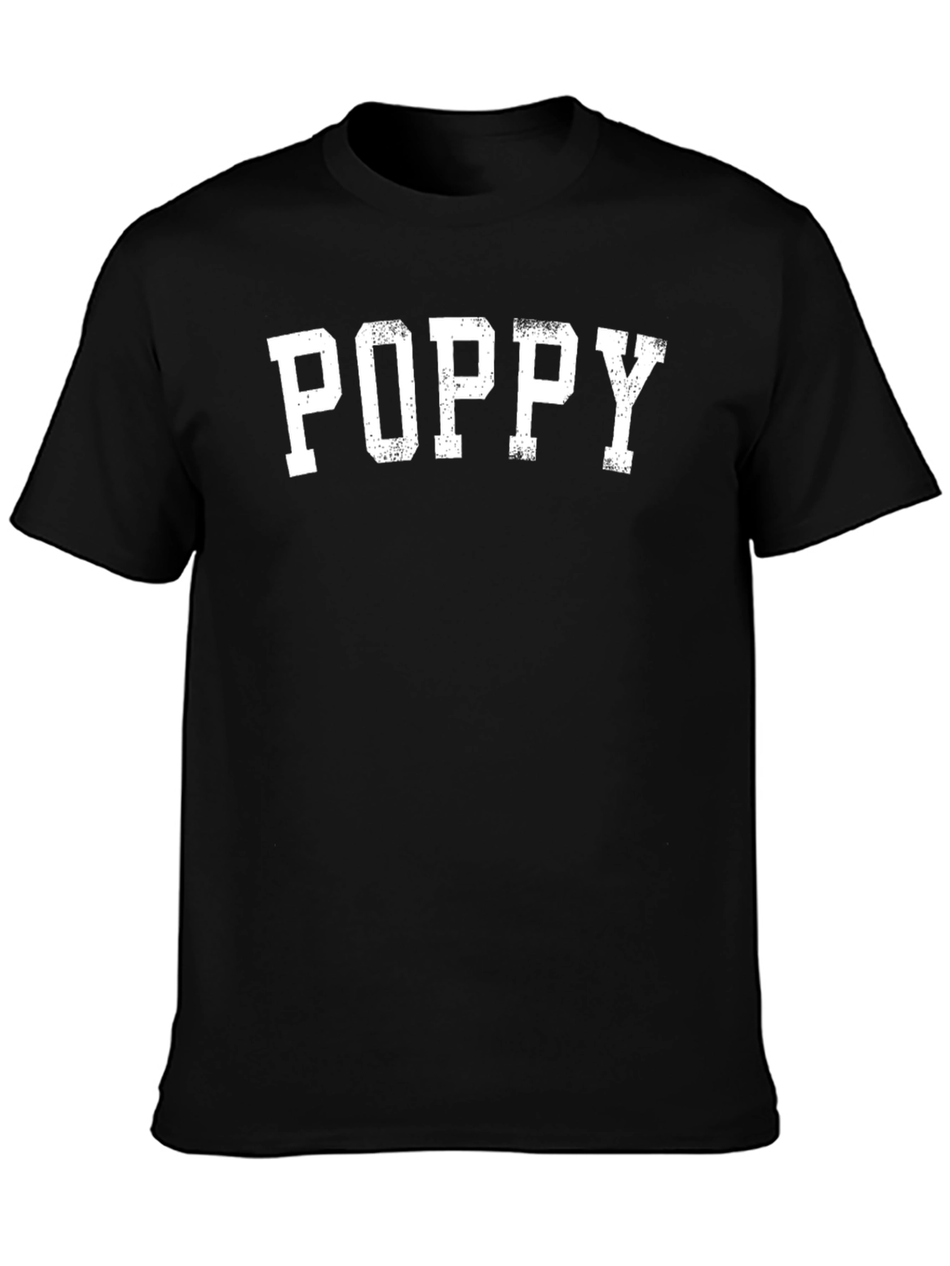 Black Poppy Graphic Print Black T-Shirt view 3