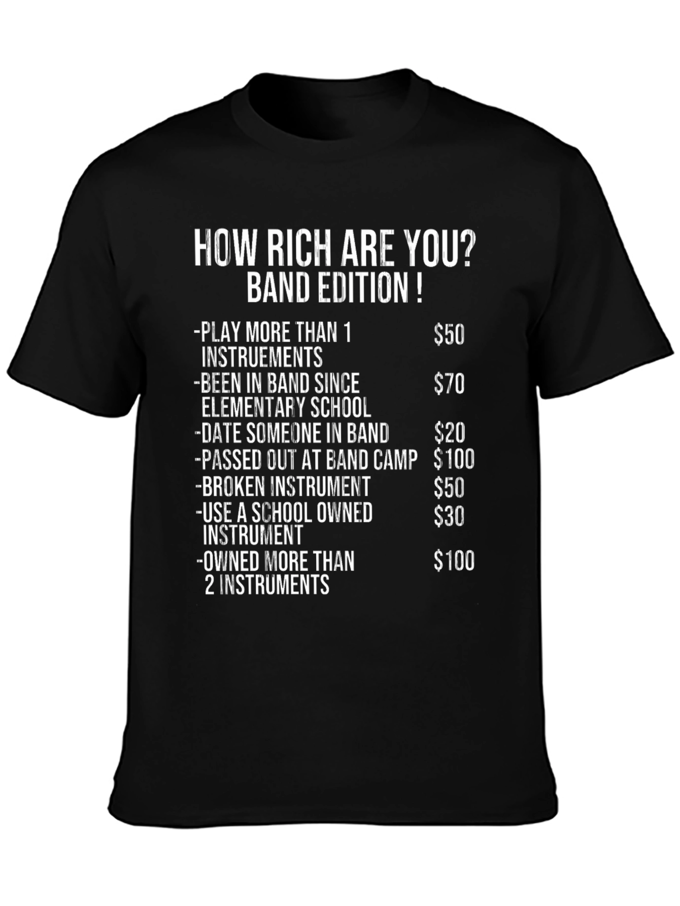 Black Band Edition Funny T-Shirt view 3