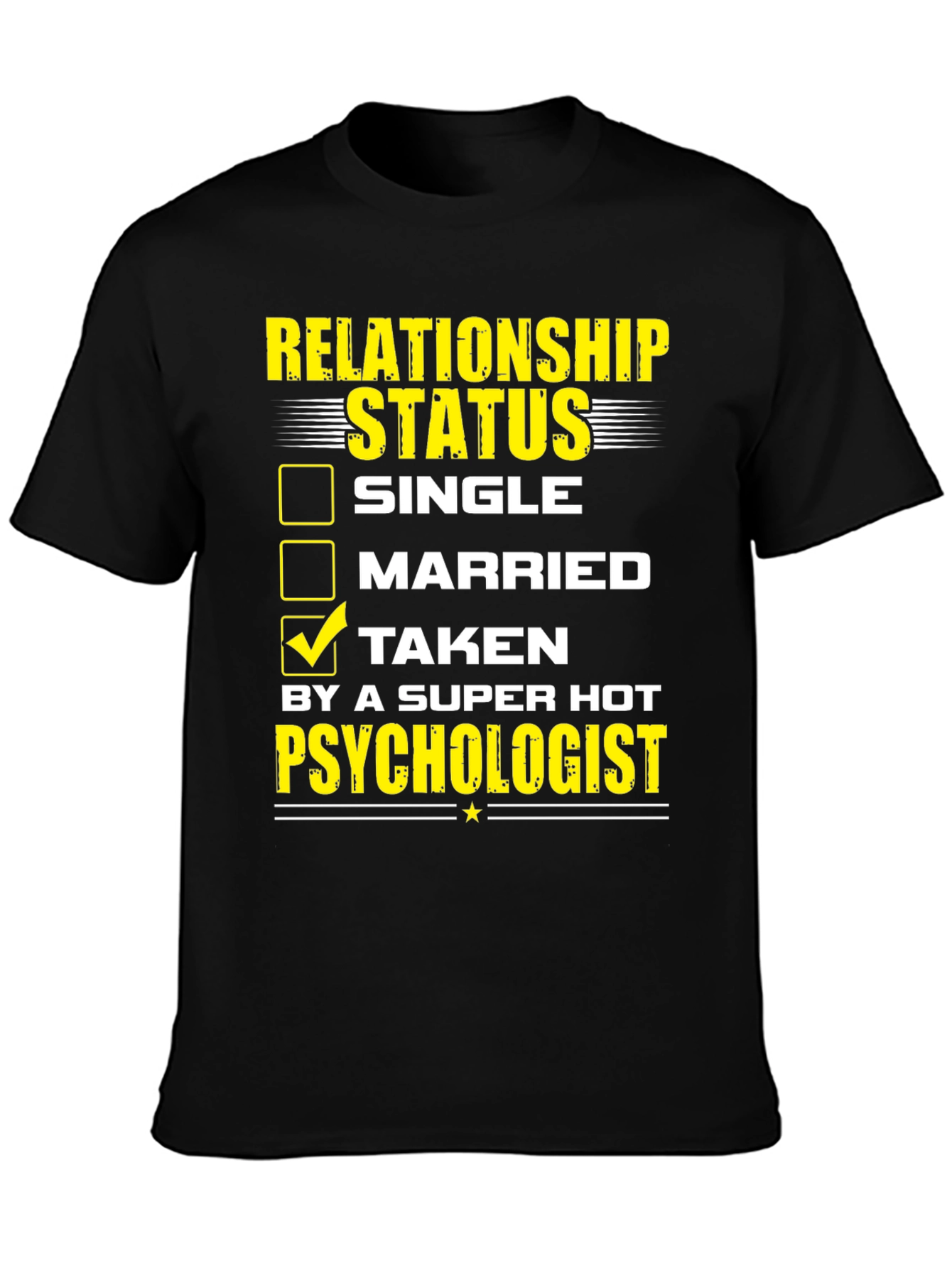 Black Relationship Status: Taken T-Shirt view 3