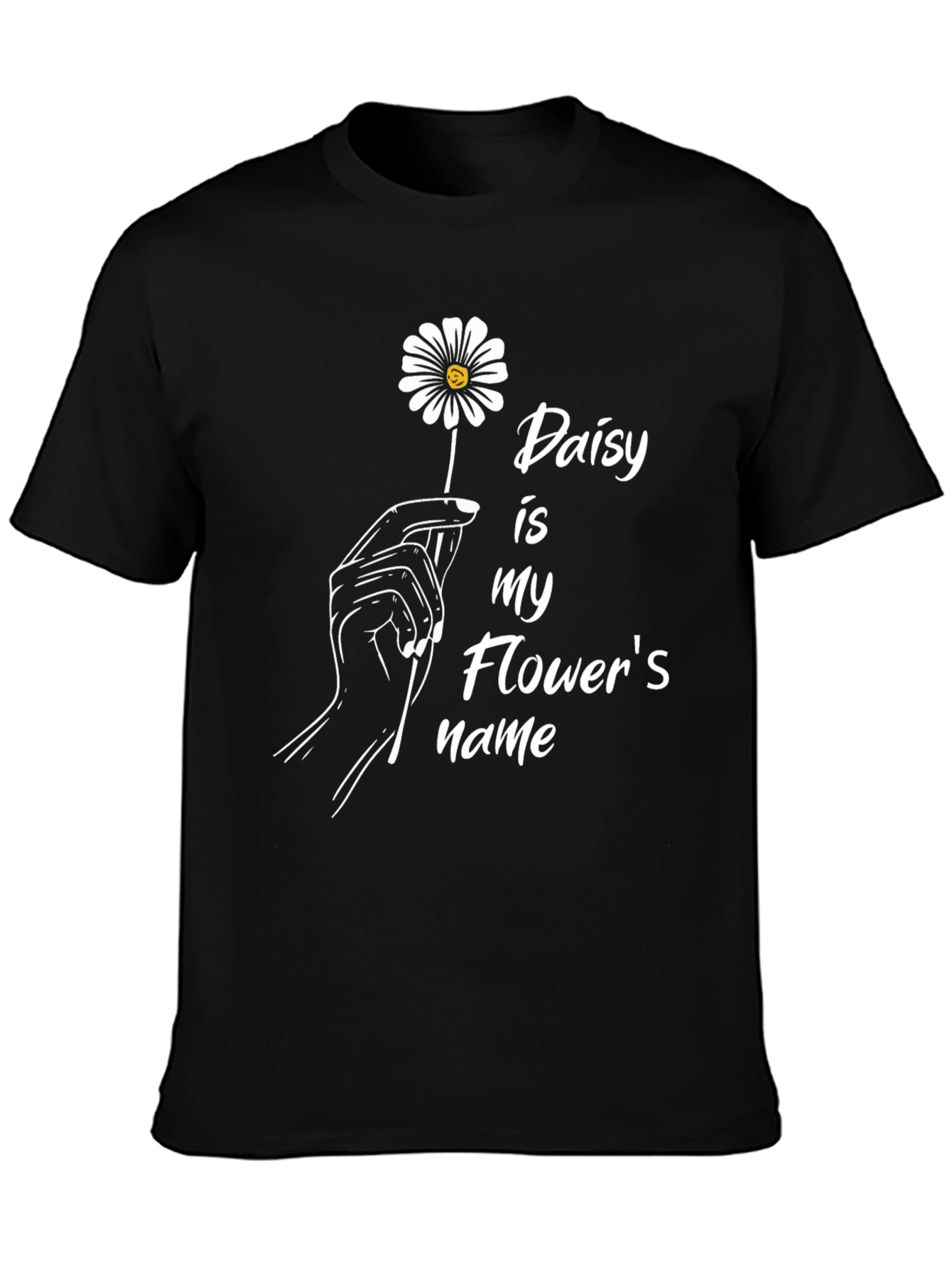 Black Daisy is My Flower's Name Tee view 3