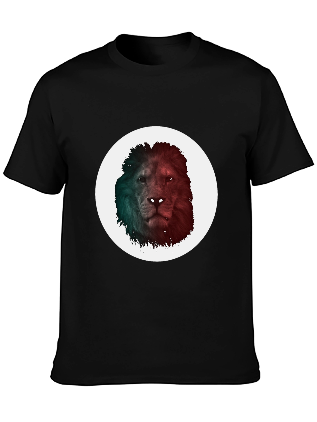 Black Lion Graphic Tee - Men's Black T-Shirt view 3