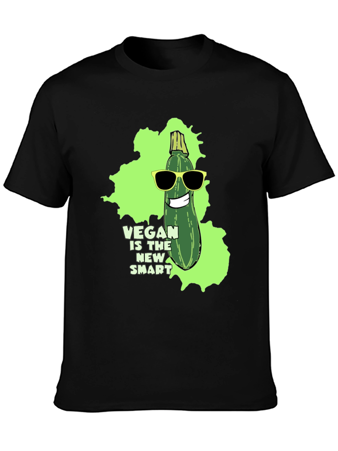 Vegan is the New Smart Graphic T-Shirt - 3