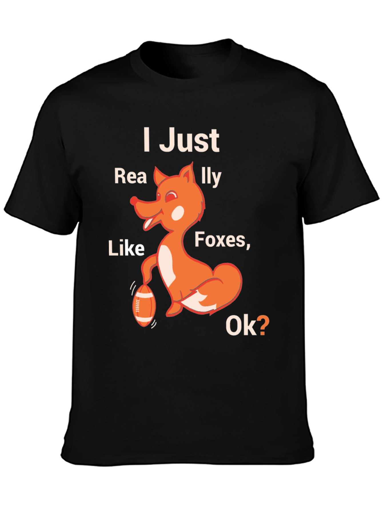 Black Funny Foxes Lover T-Shirt view 3