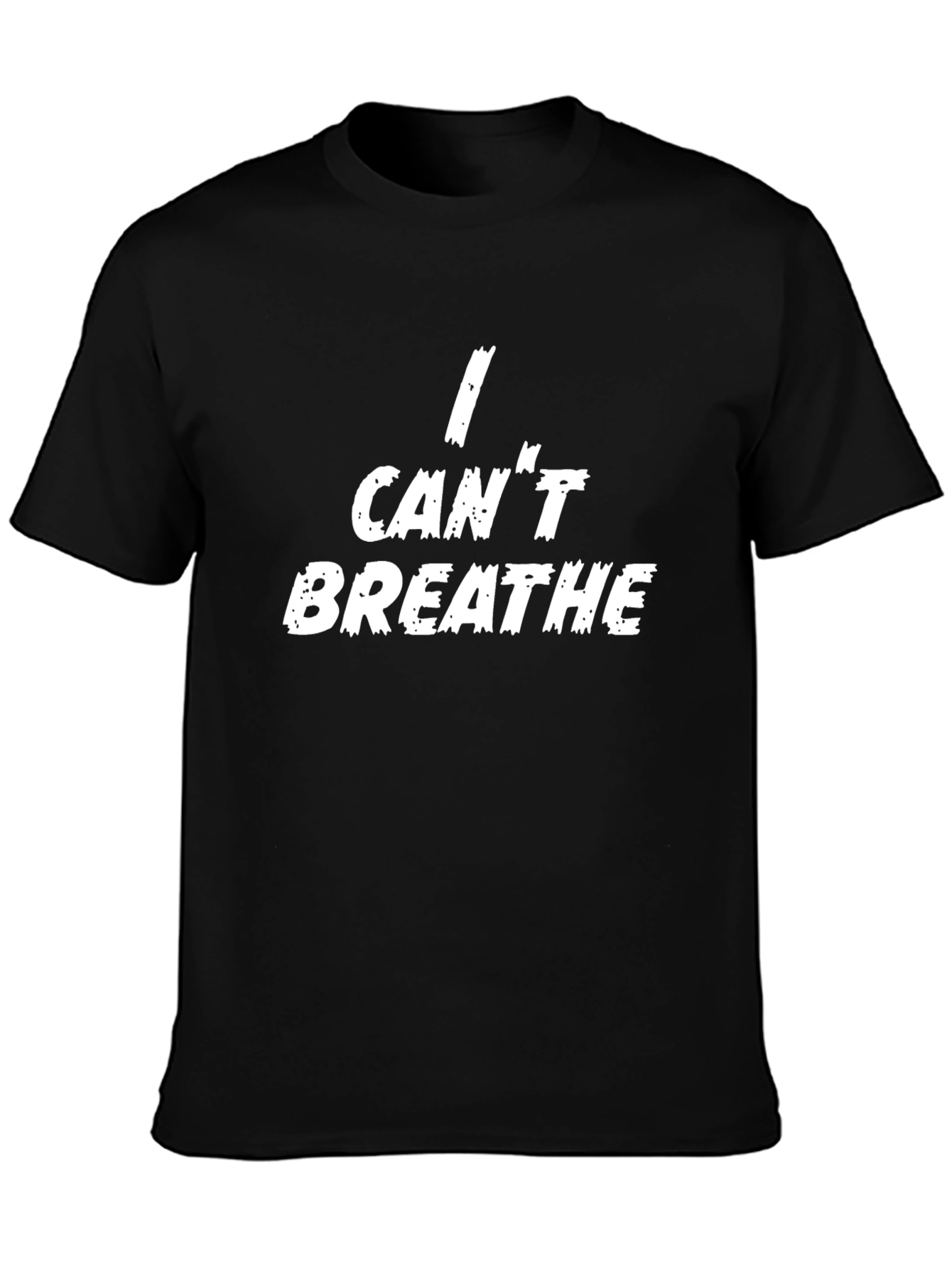 Black I Can't Breathe Graphic Tee - Black view 3