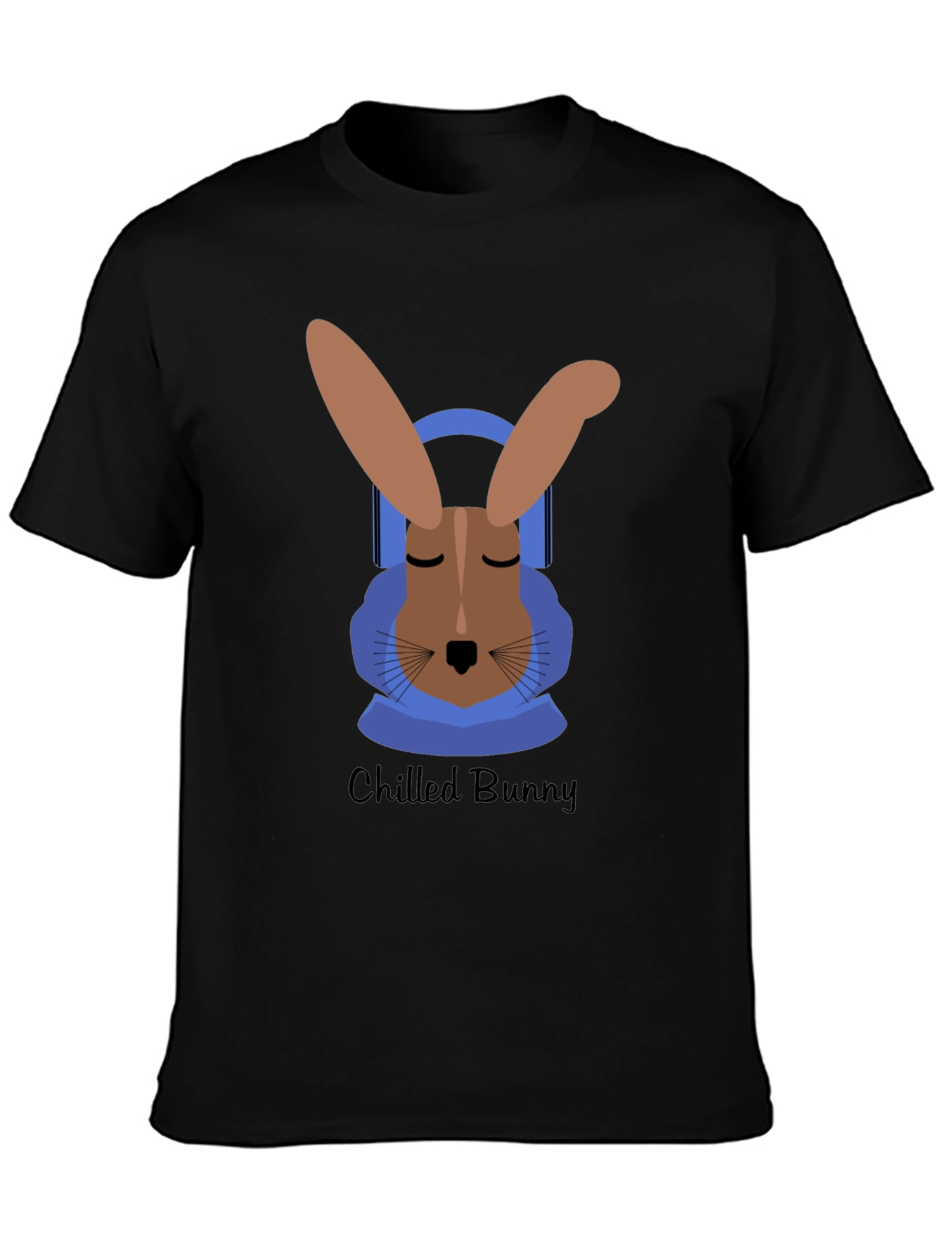 Black Chilled Bunny Graphic Tee - Relaxed Style view 3