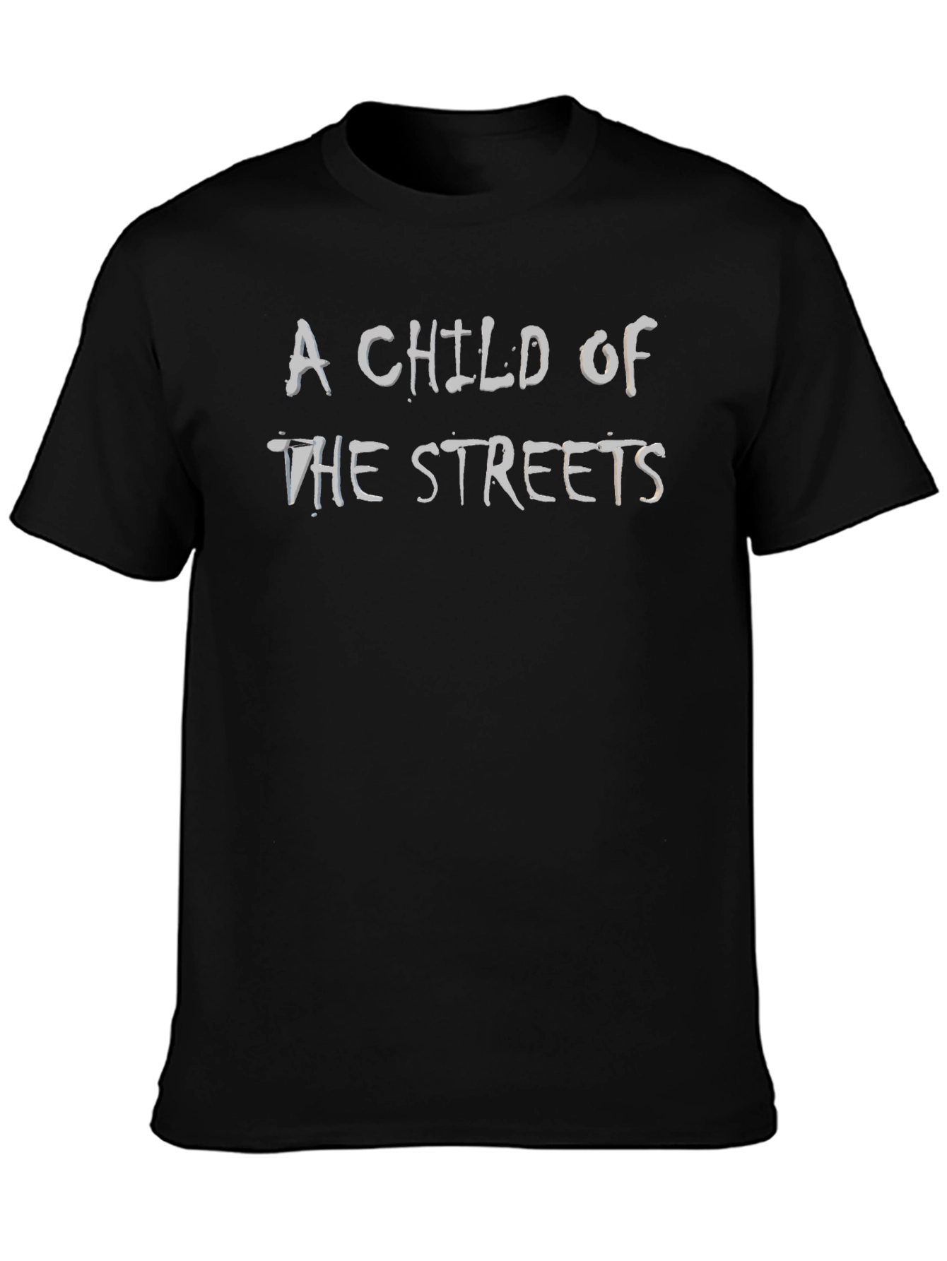 Black A Child of the Streets Graphic Tee view 3