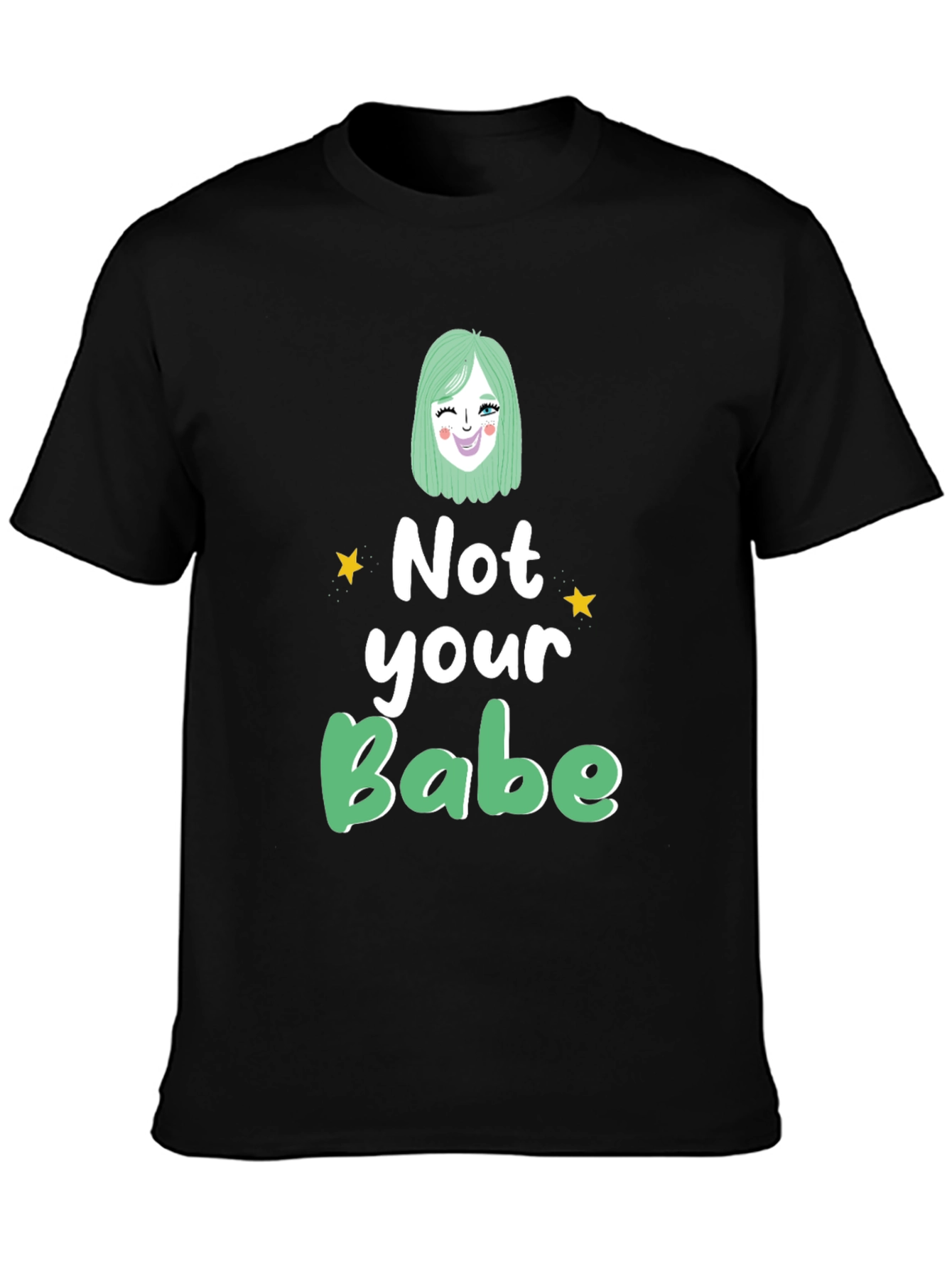 Black Not Your Babe Graphic Tee - Unisex view 3