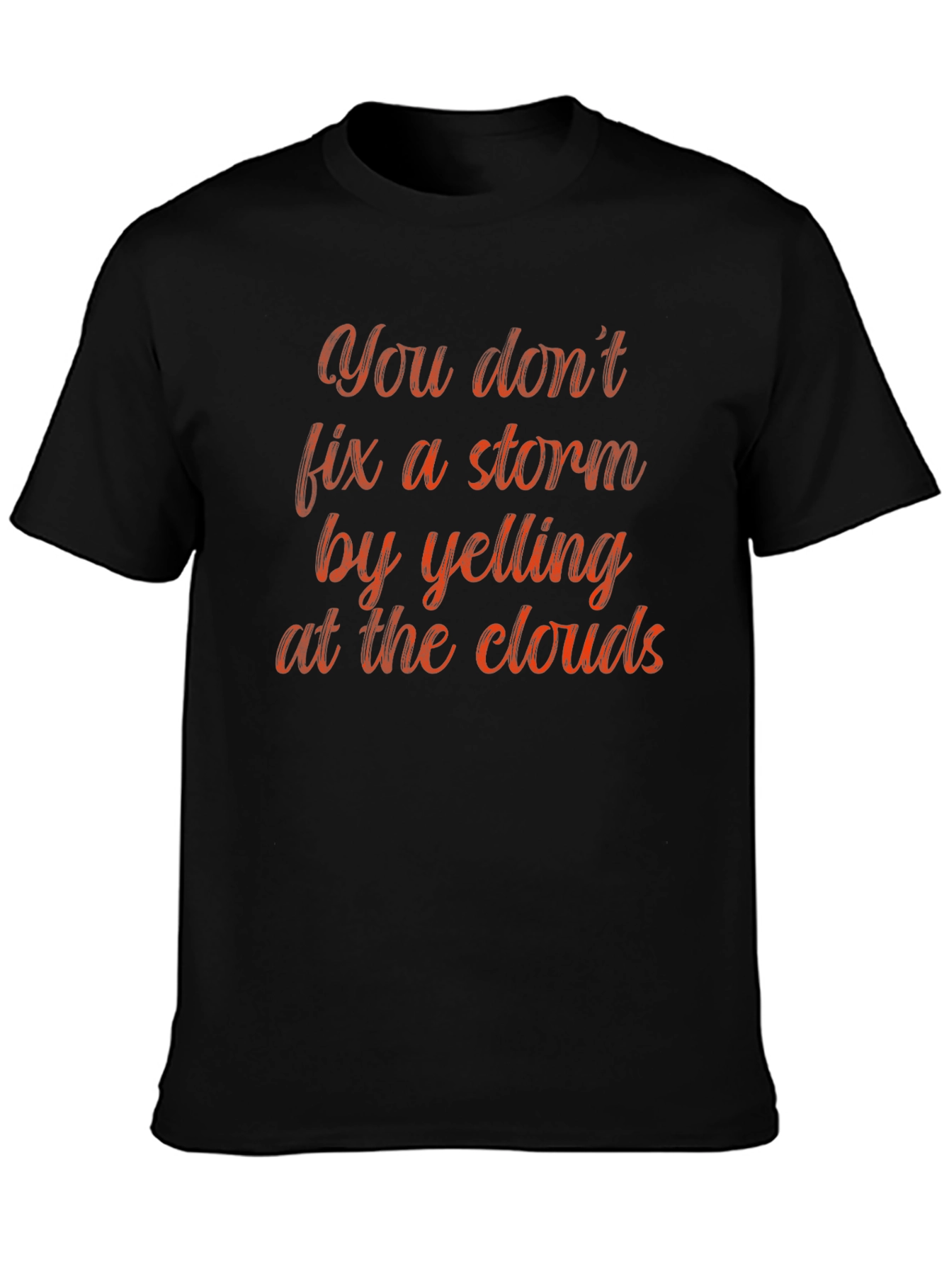 Black Storm Clouds T-Shirt - Don't Yell view 3