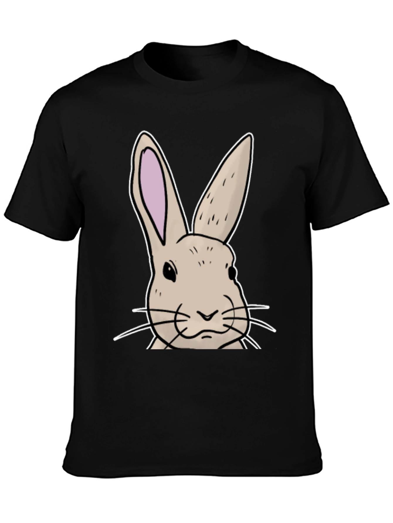 Black Bunny Graphic T-Shirt - Soft Cotton Blend view 3