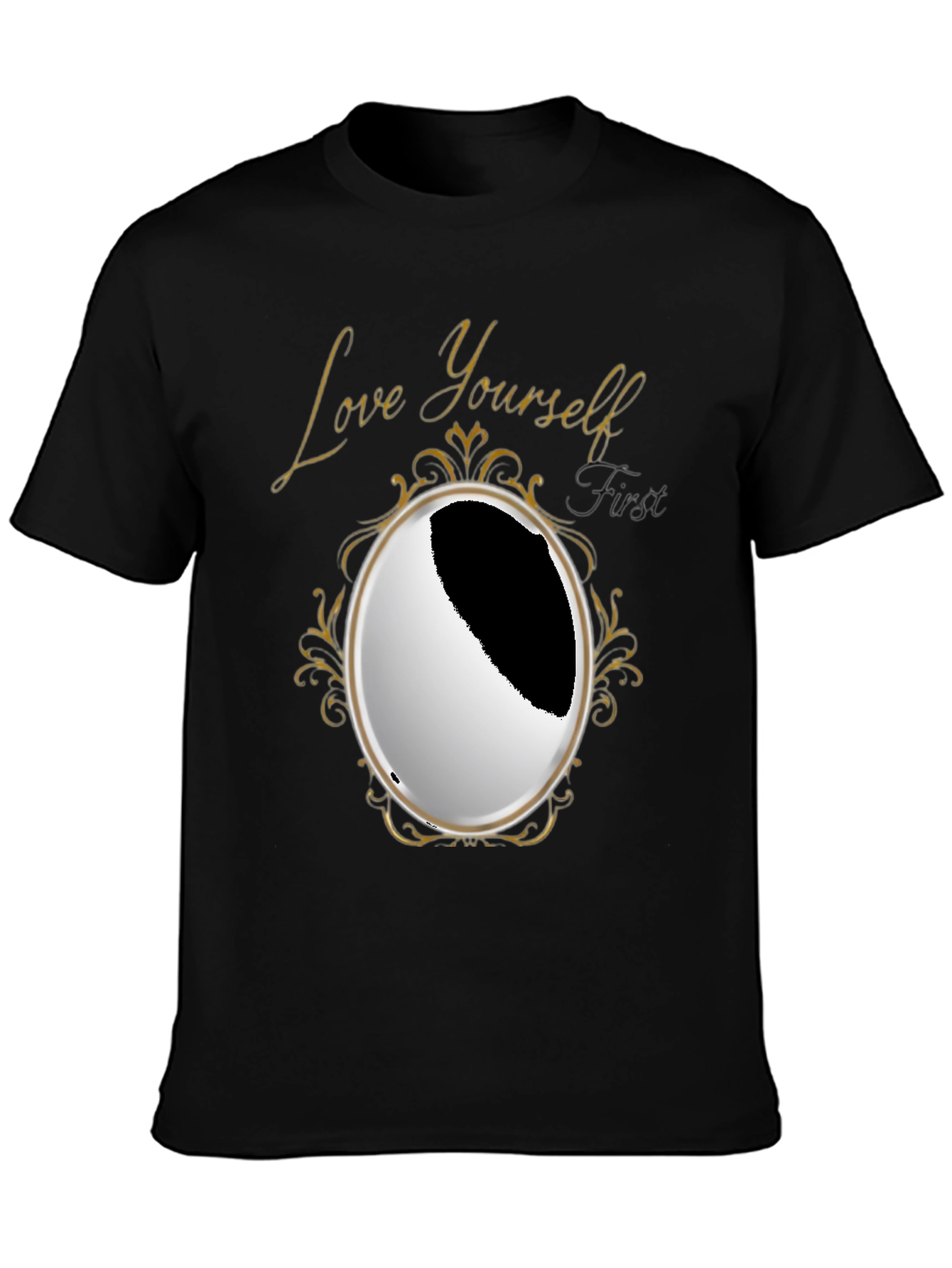 Black Love Yourself First Graphic Tee view 3