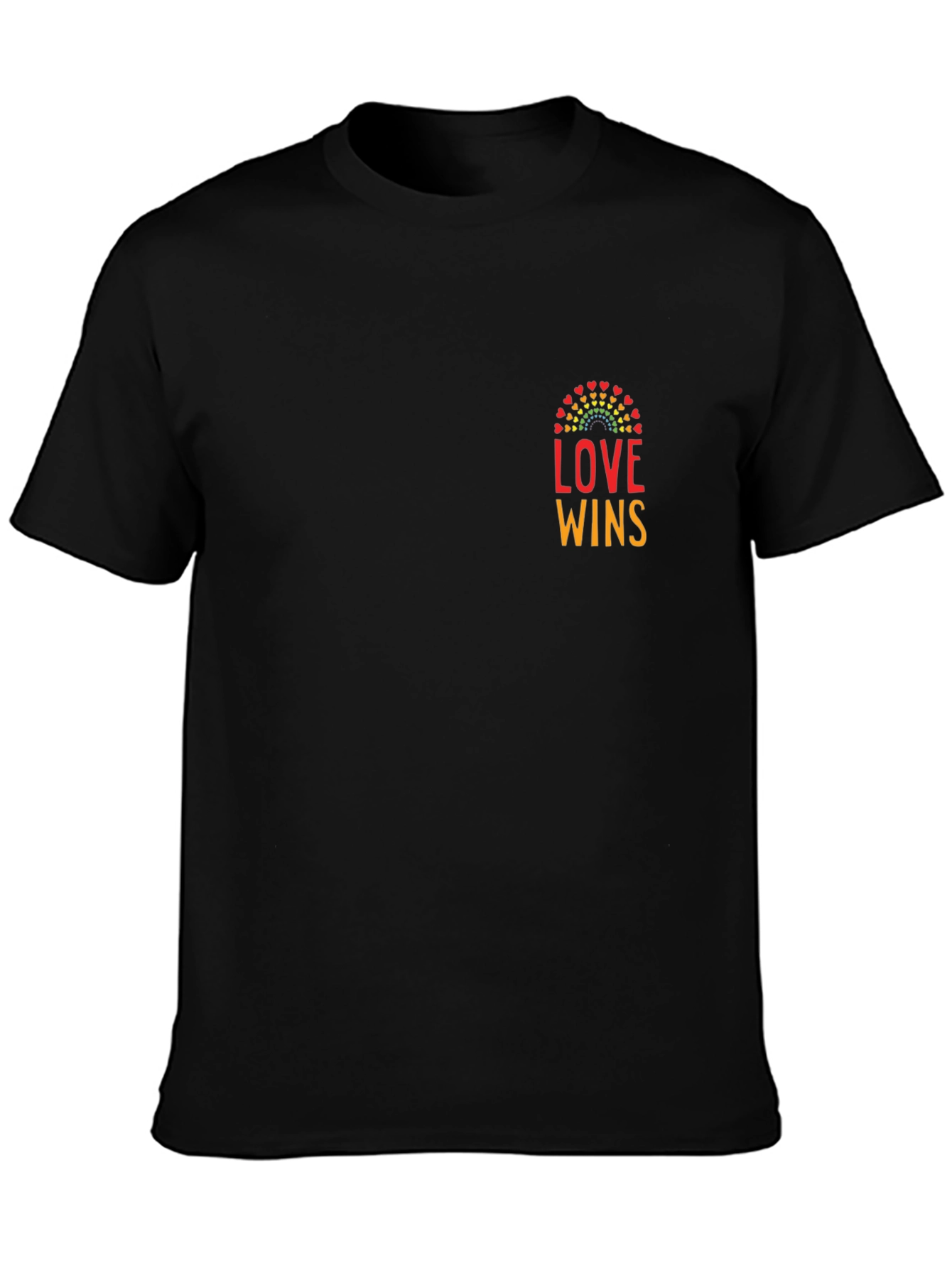 Black Love Wins Graphic Tee - Pride Shirt view 3