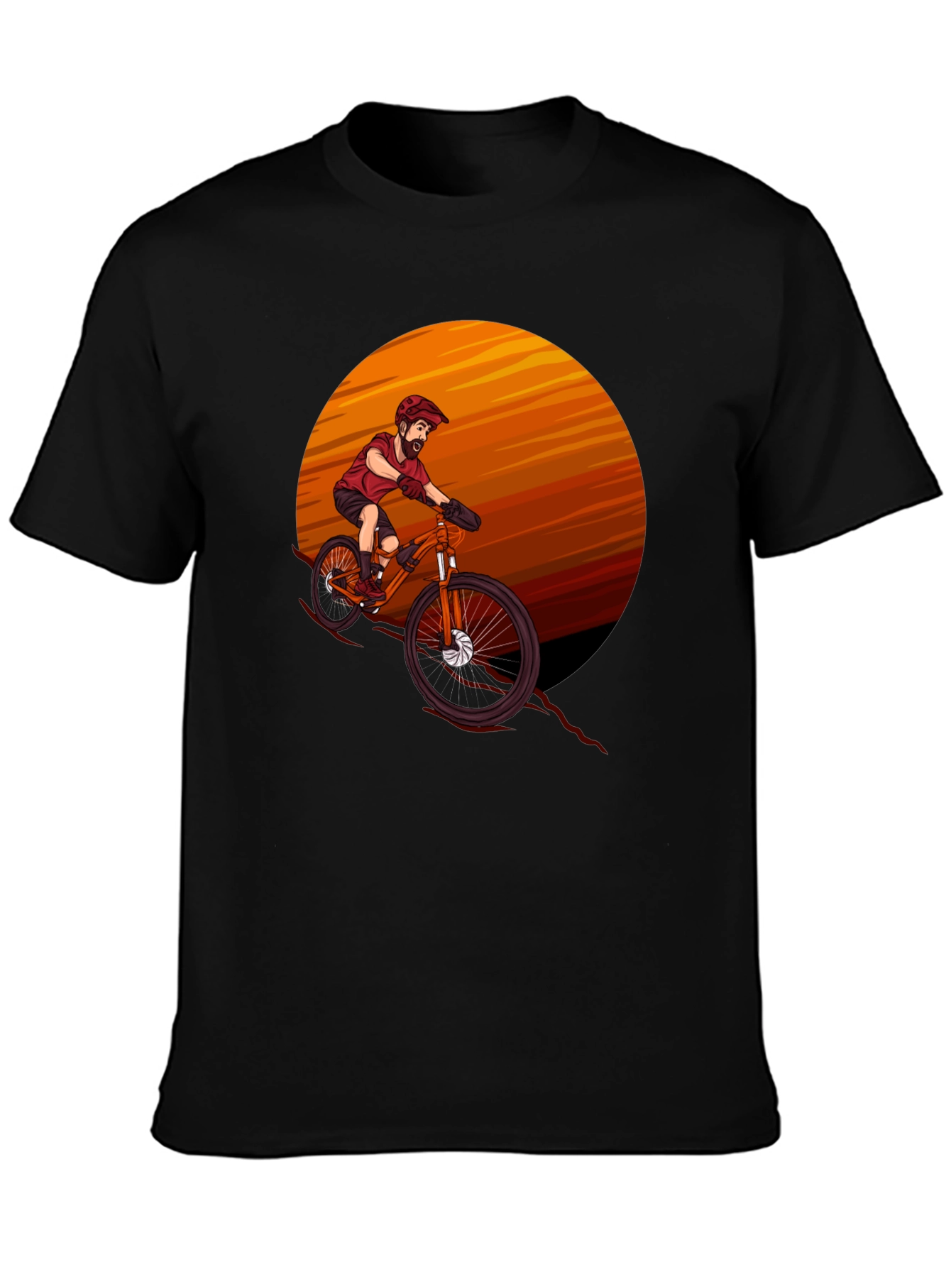 Black Mountain Bike Graphic Tee - Adventure Ready view 3