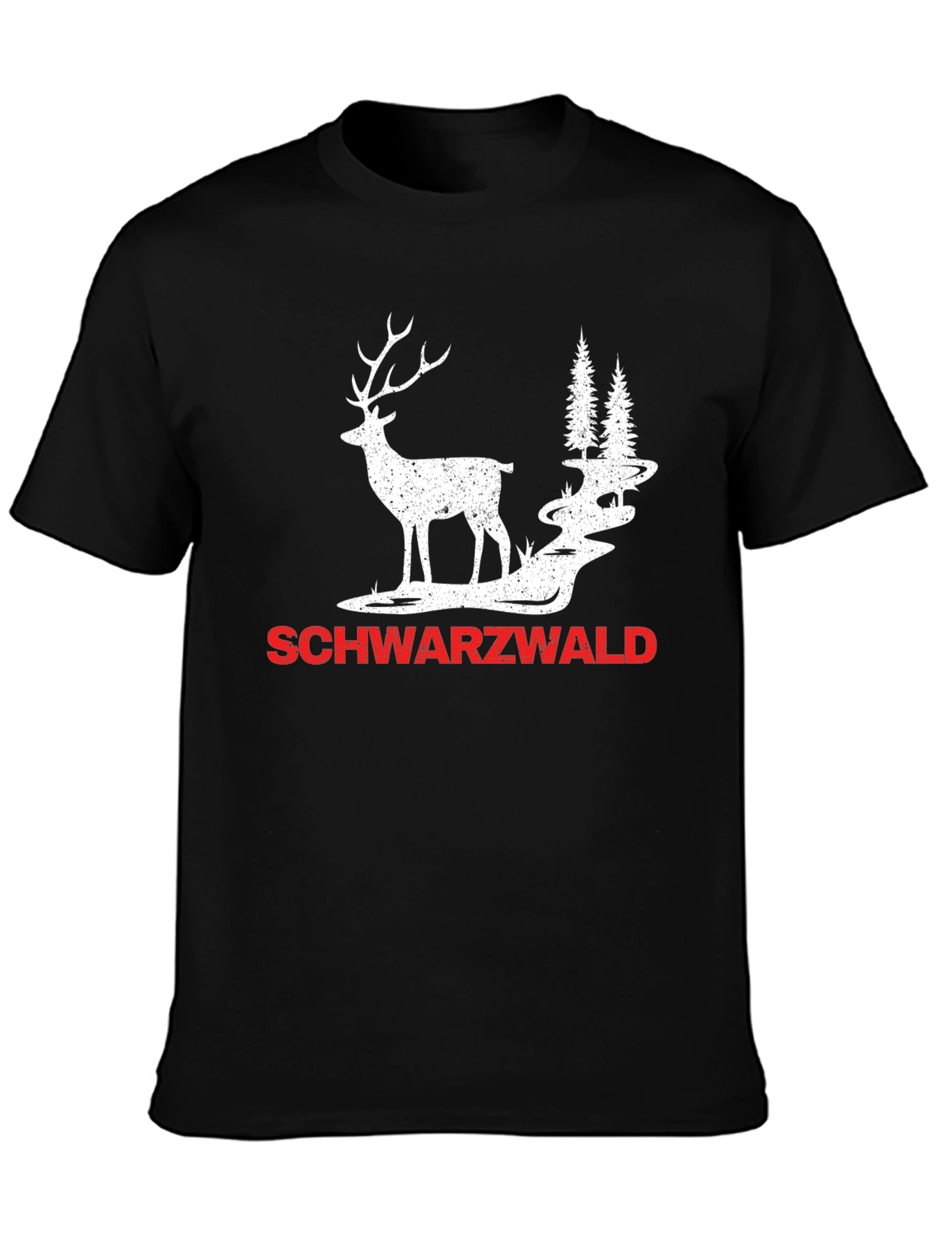 Schwarzwald Deer Graphic Tee - Black Forest T-Shirt - 3