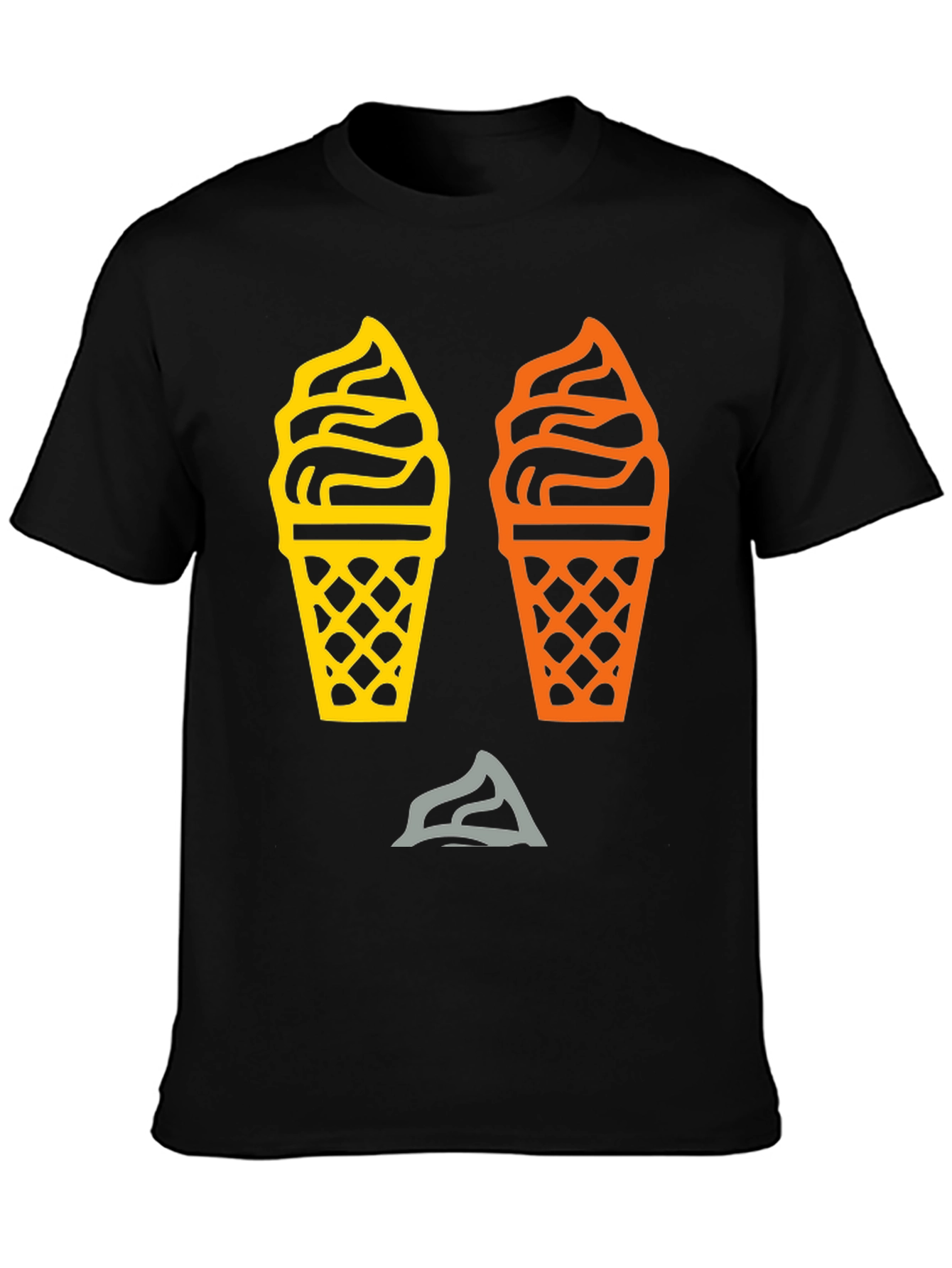 Black Ice Cream Graphic Tee - Sweet Summer Style view 3