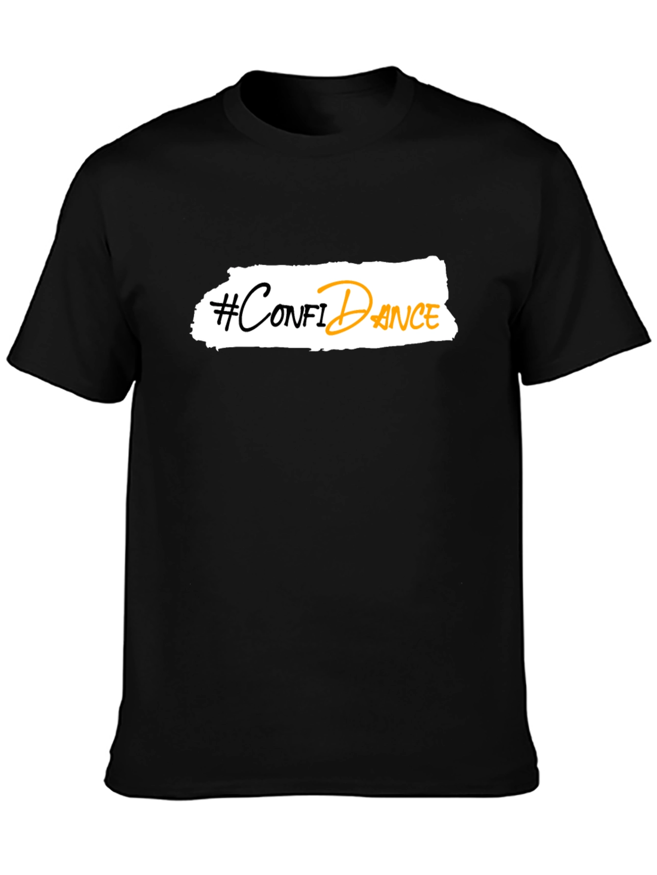 Black Confidance T-Shirt - Black Graphic Tee view 3