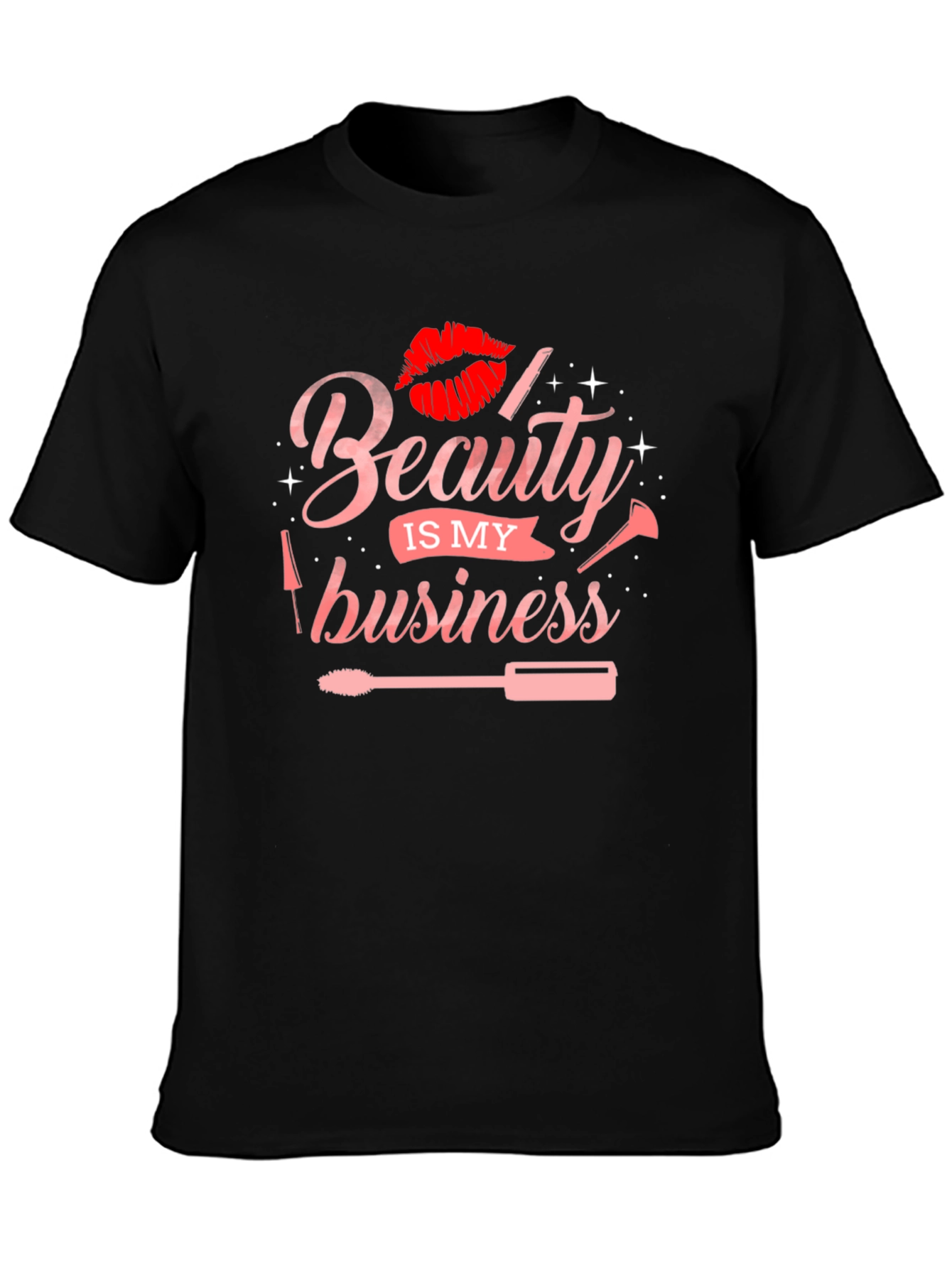 Black Beauty Business Graphic T-Shirt - Stylish Black Tee view 3