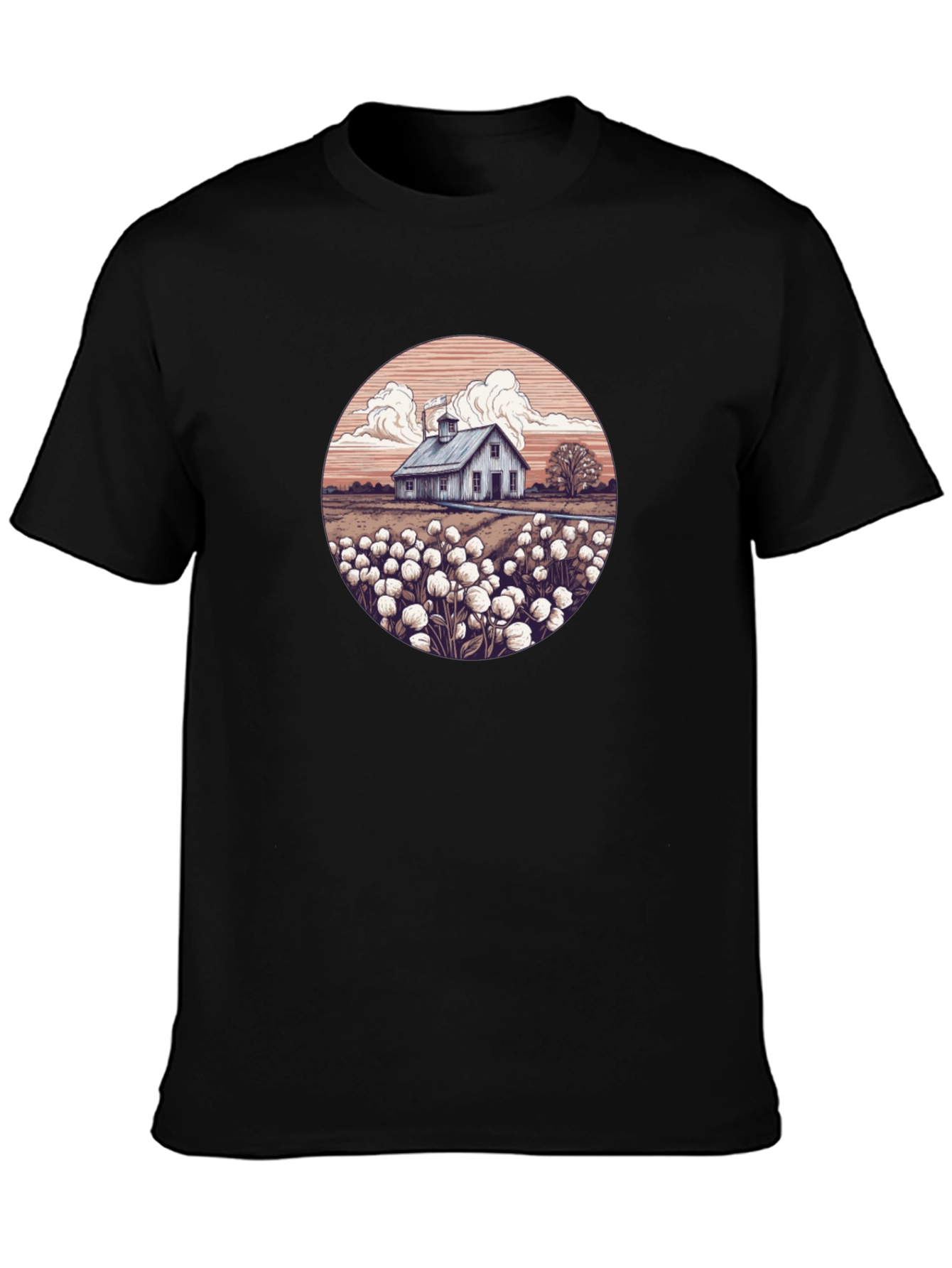 Cotton Field Barn Graphic Tee - 3