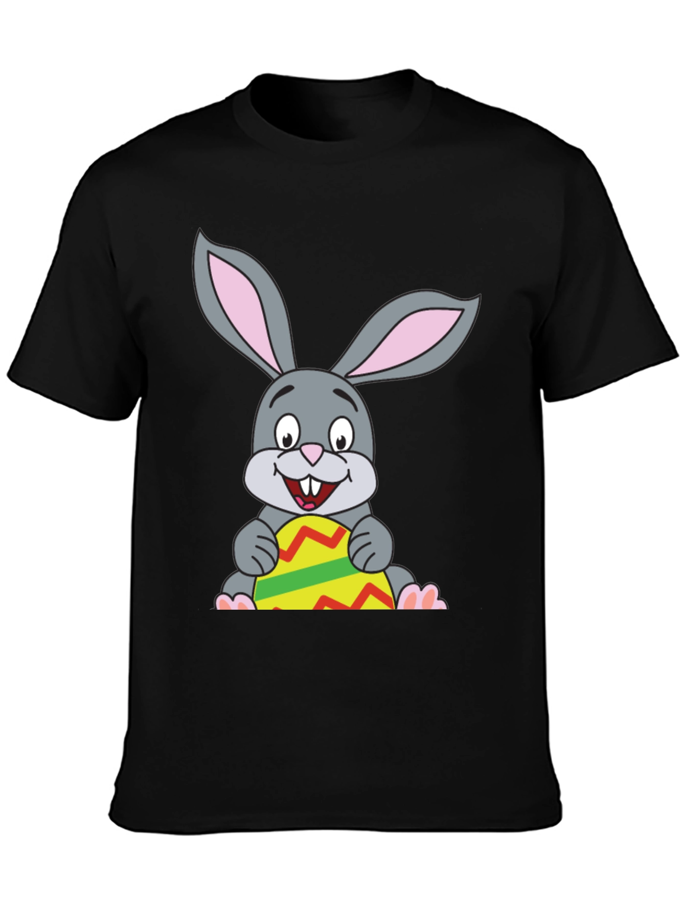 Black Easter Bunny Graphic Tee view 3