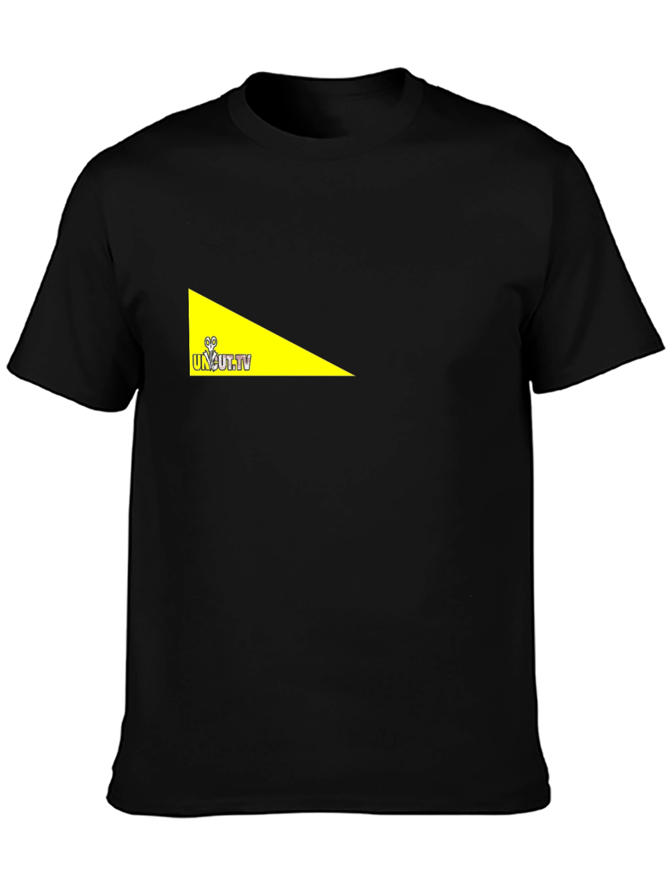 Black Uncut TV Black T-Shirt view 3