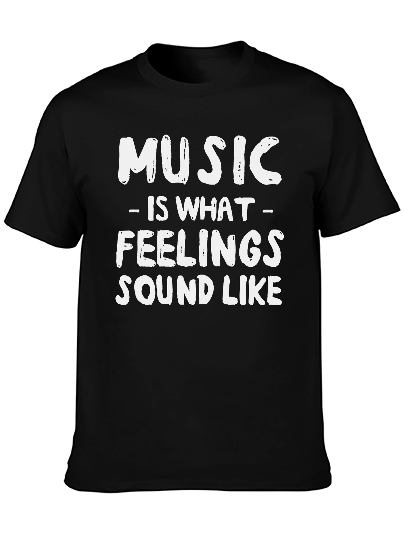 Black Music is What Feelings Sound Like Graphic Tee view 3