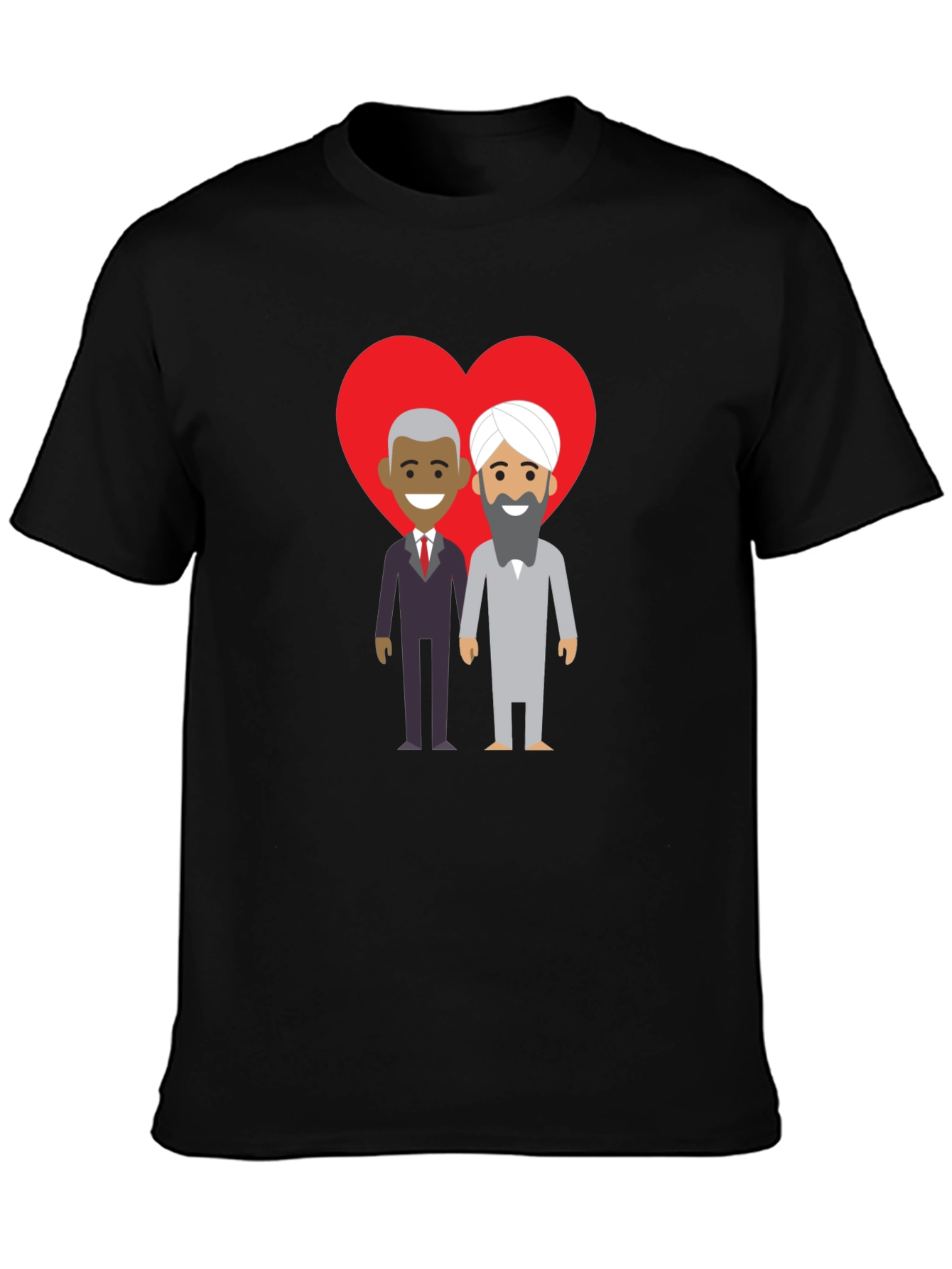 Black Love Knows No Boundaries T-Shirt view 3