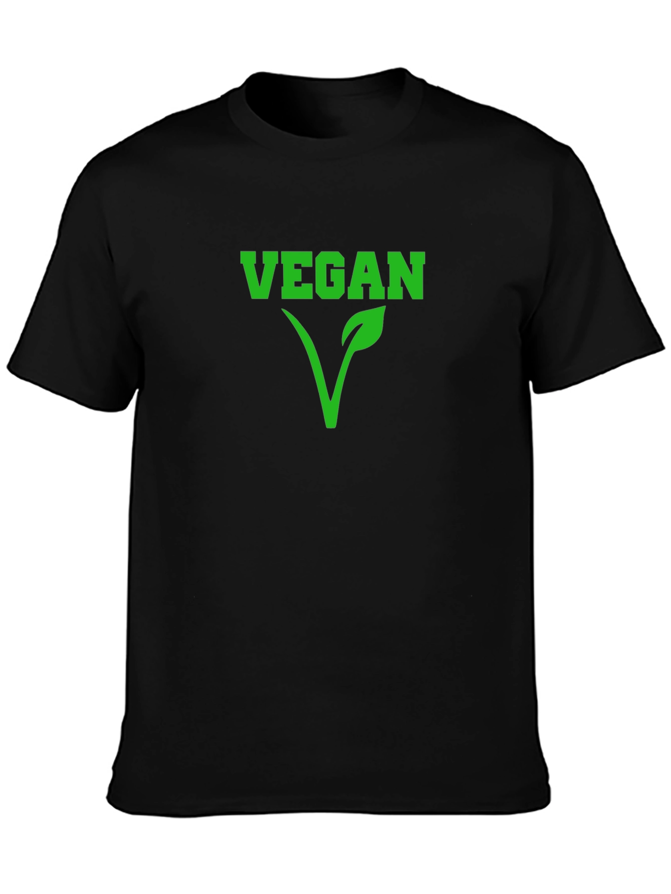 Black Vegan Statement T-Shirt - Stylish & Comfortable! view 3