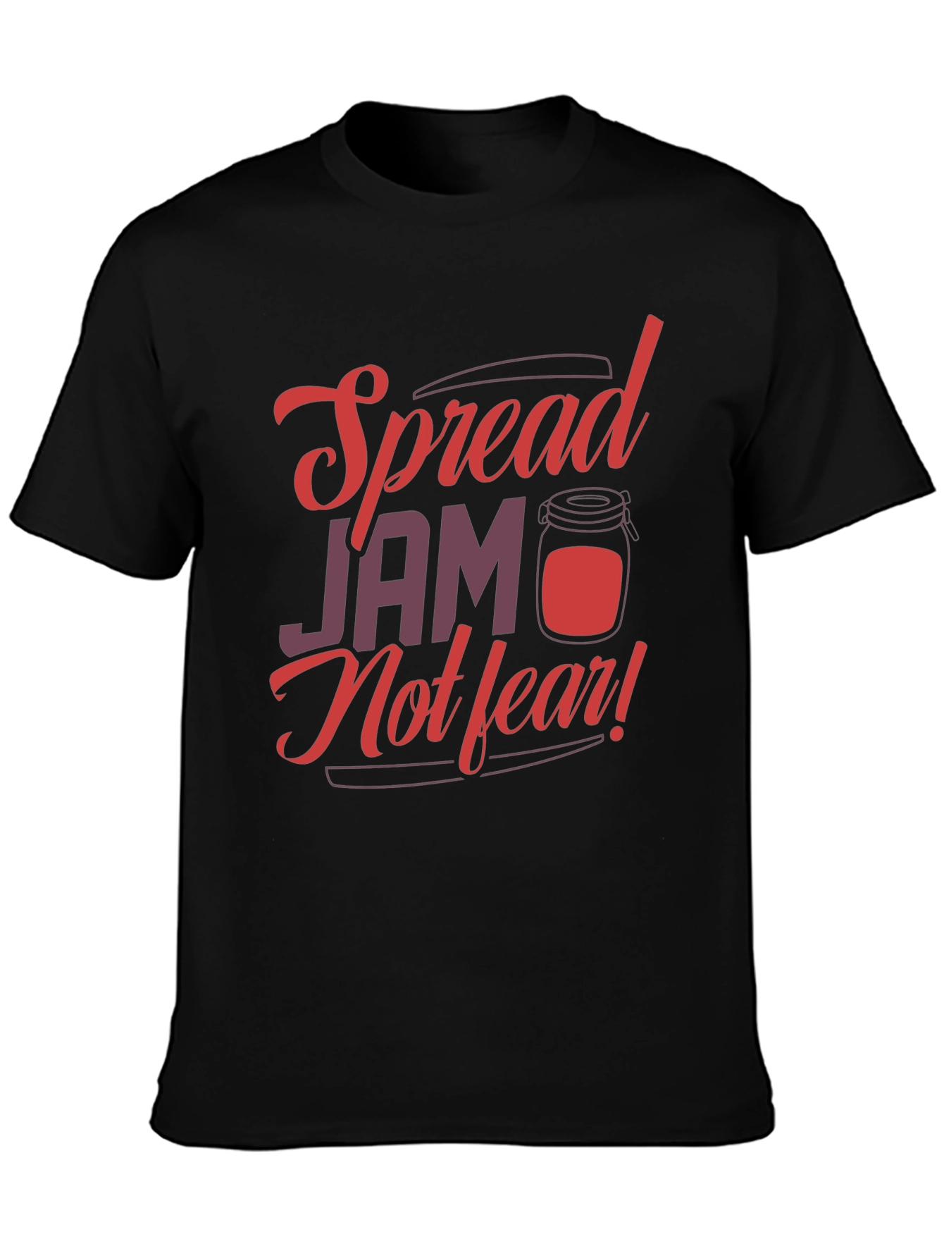 Black Spread Jam Not Fear Graphic Tee view 3