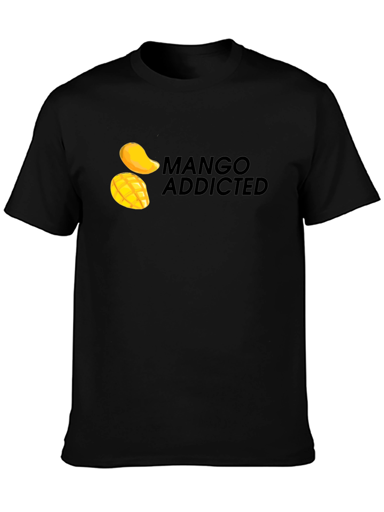 Black Mango Addicted Black T-Shirt view 3