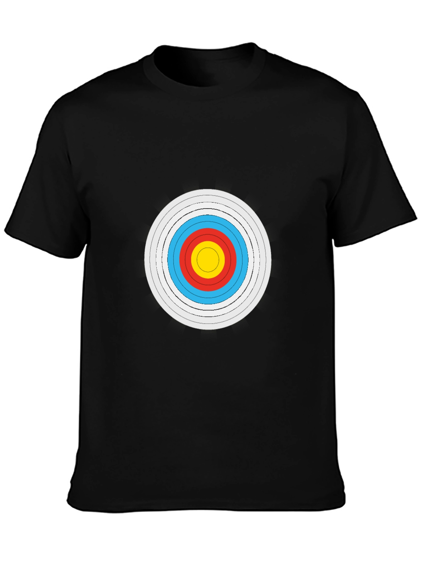Black Archery Target Graphic Tee - Black Cotton Comfort view 3