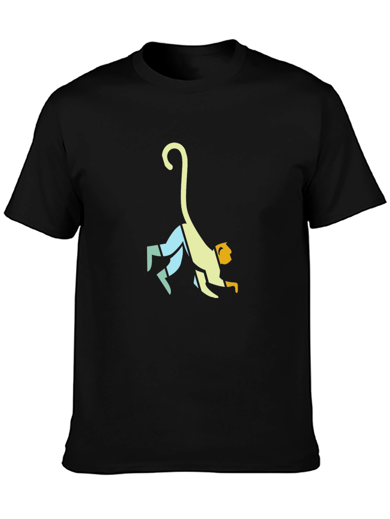 Black Monkey Graphic T-Shirt - Stylish Black Tee view 3