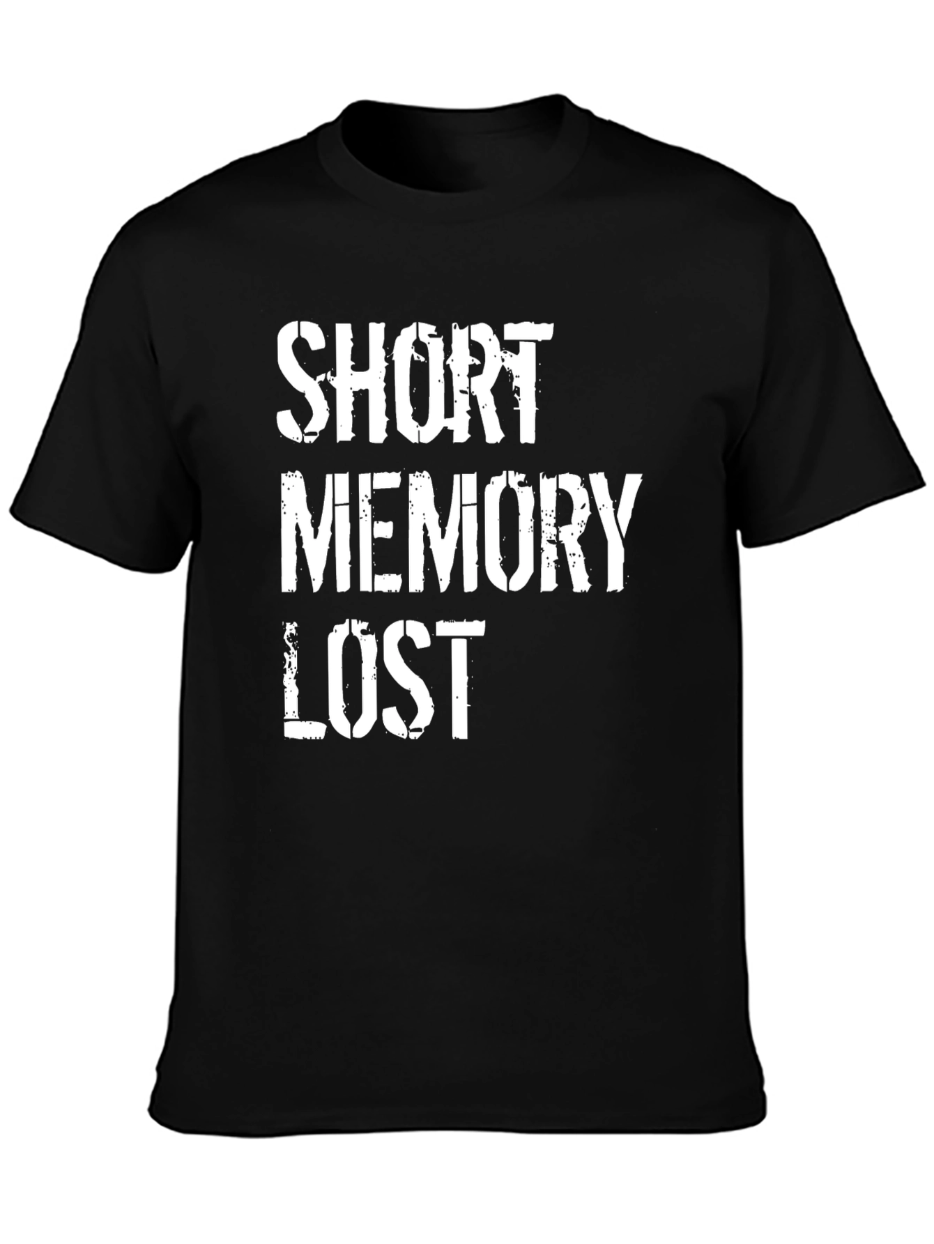 Black Short Memory Lost Graphic Tee - Black view 3