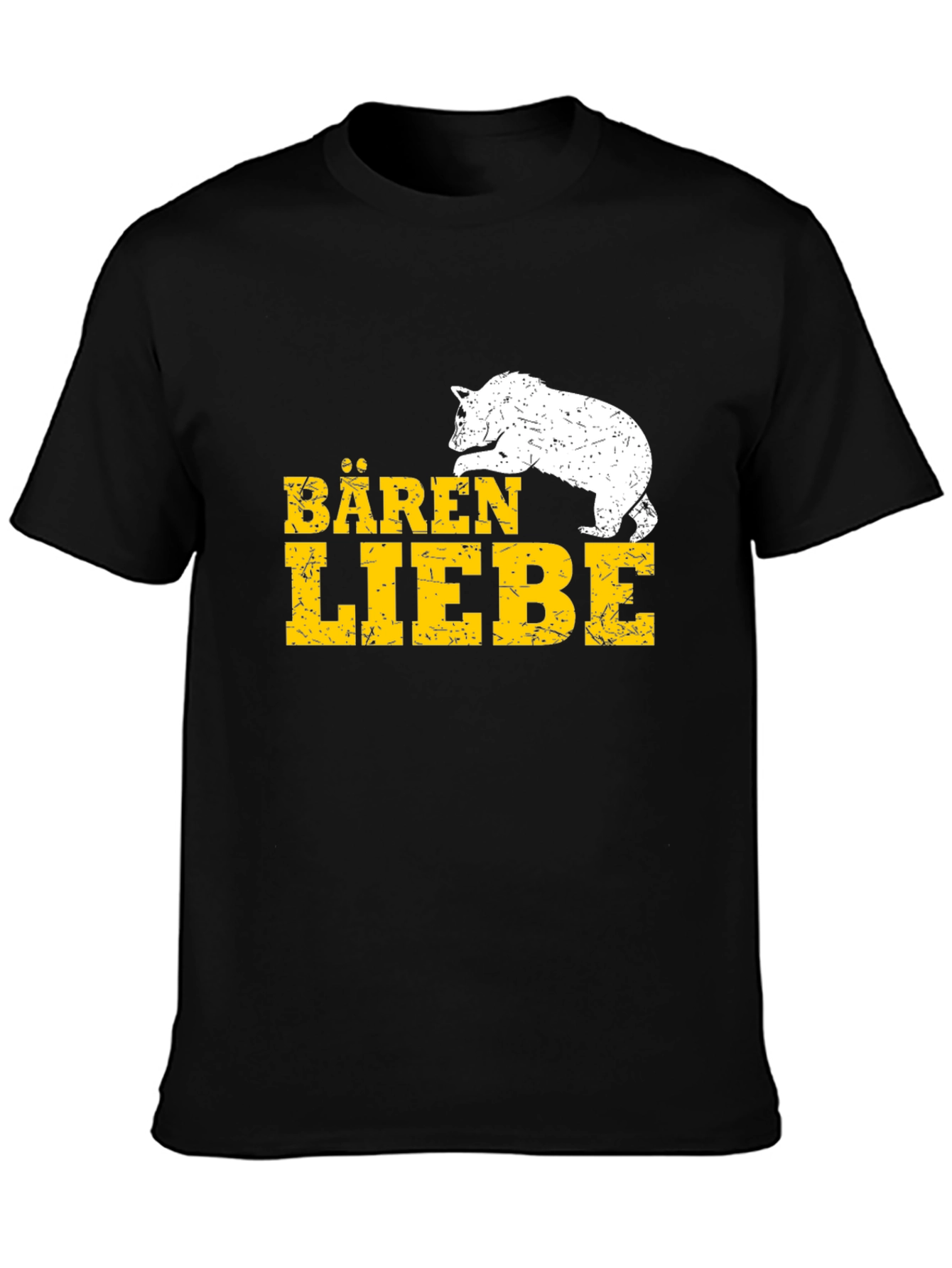 Black Bären Liebe Bear Graphic T-Shirt view 3