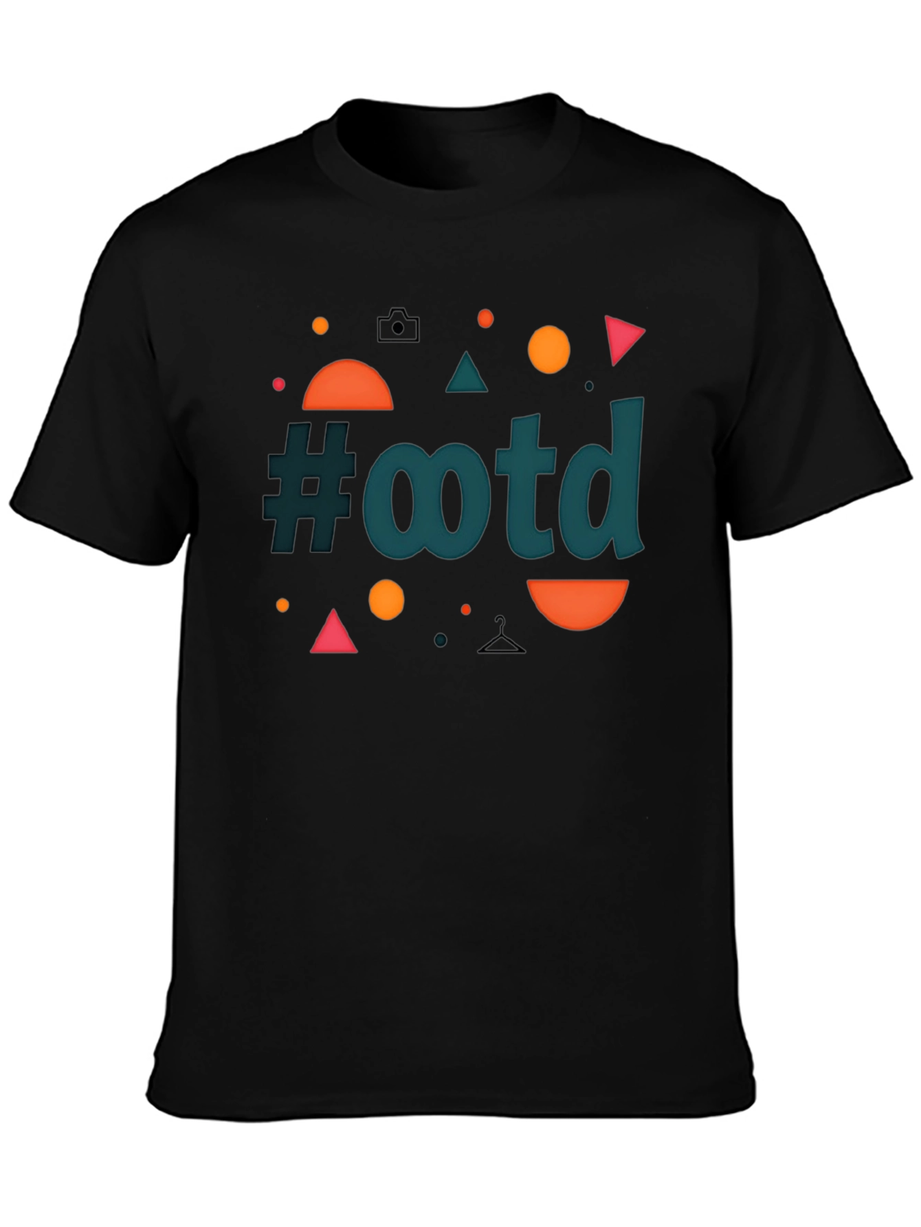 Black OOTD Graphic Tee - Modern Style view 3