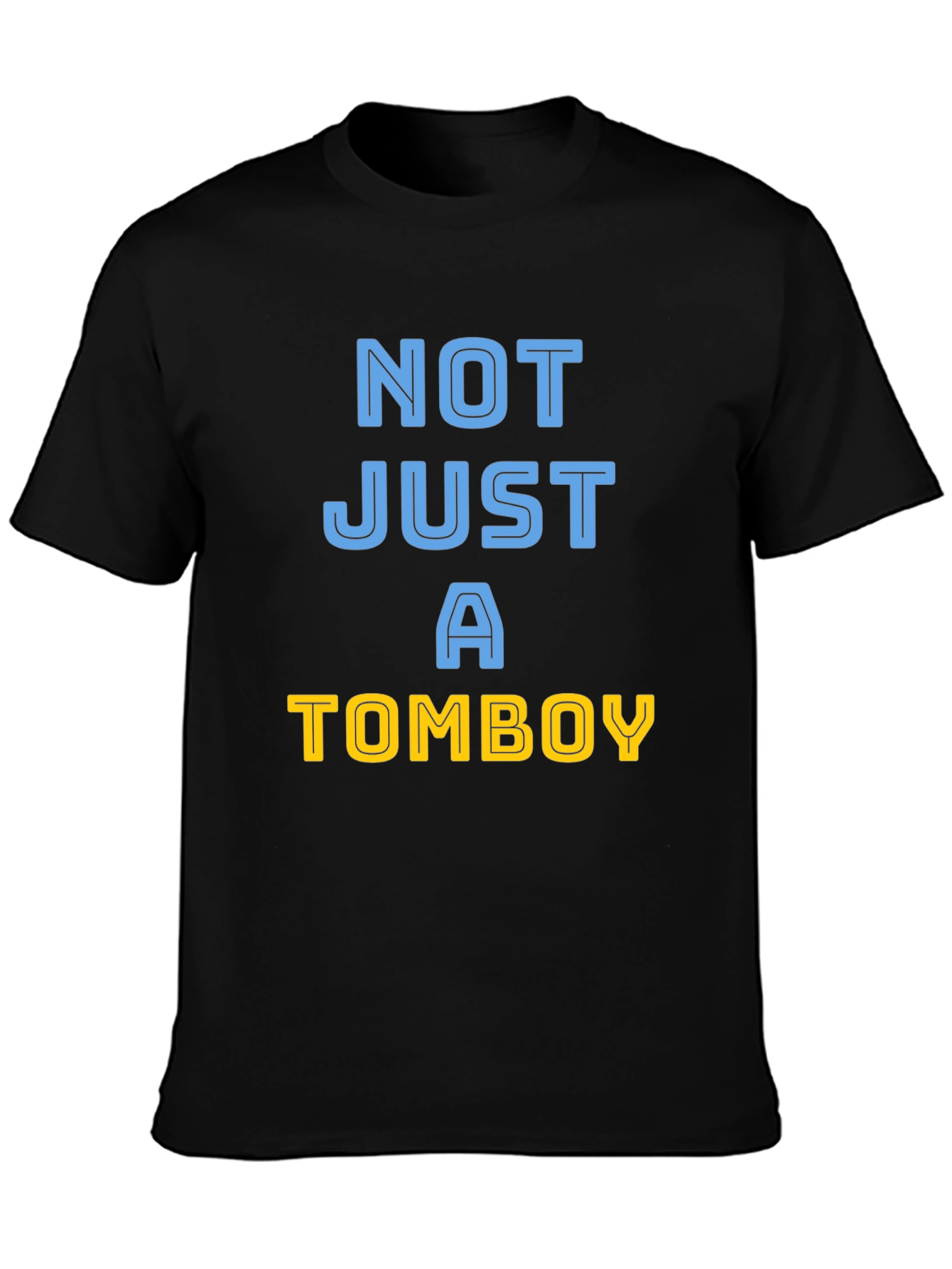 Black Not Just a Tomboy Graphic Tee view 3
