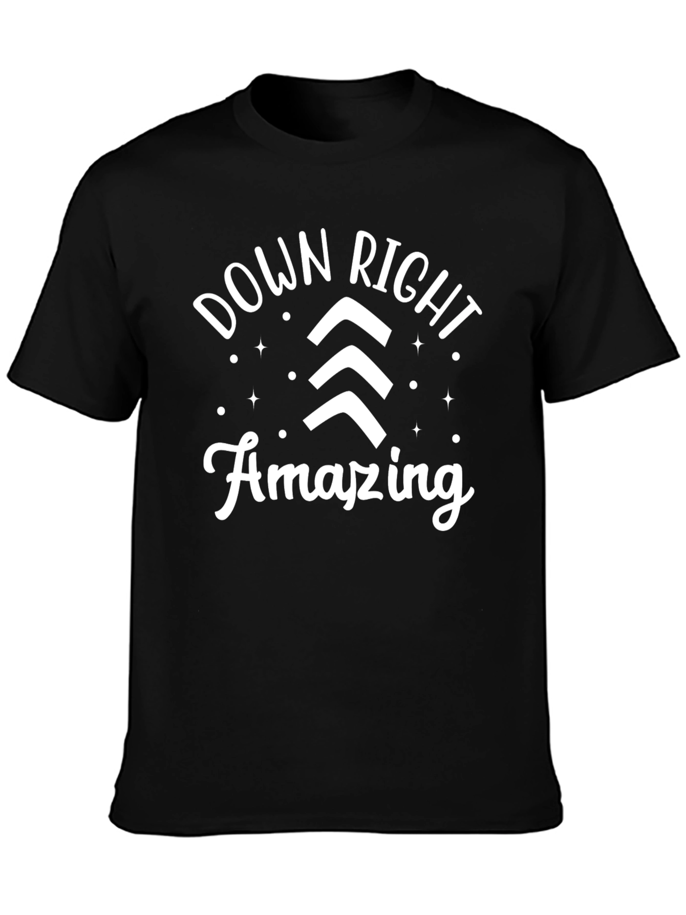 Black Down Right Amazing Graphic Tee view 3