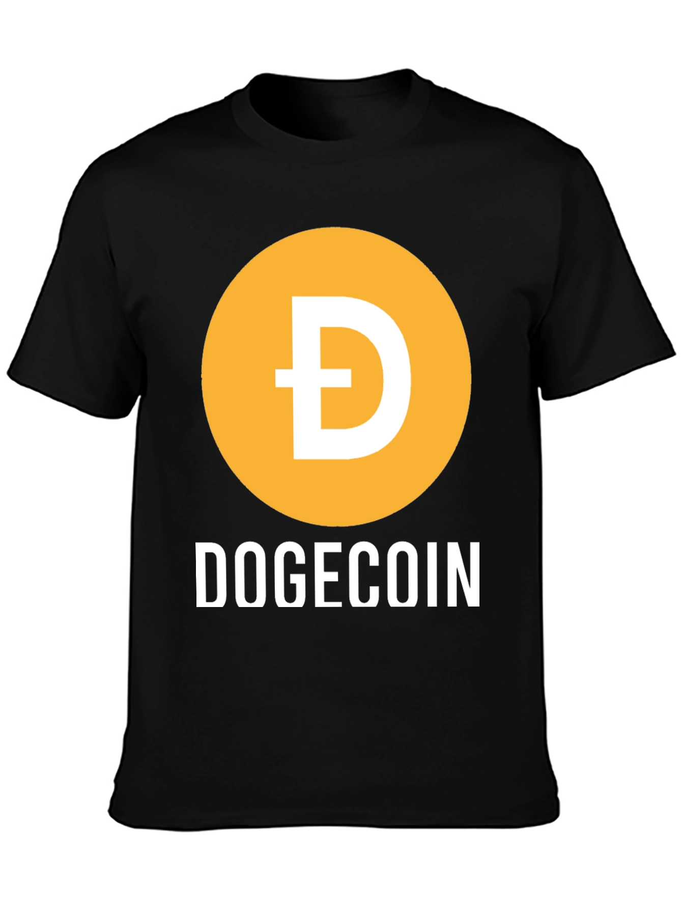 Black Dogecoin Crypto T-Shirt - Meme Coin Tee view 3