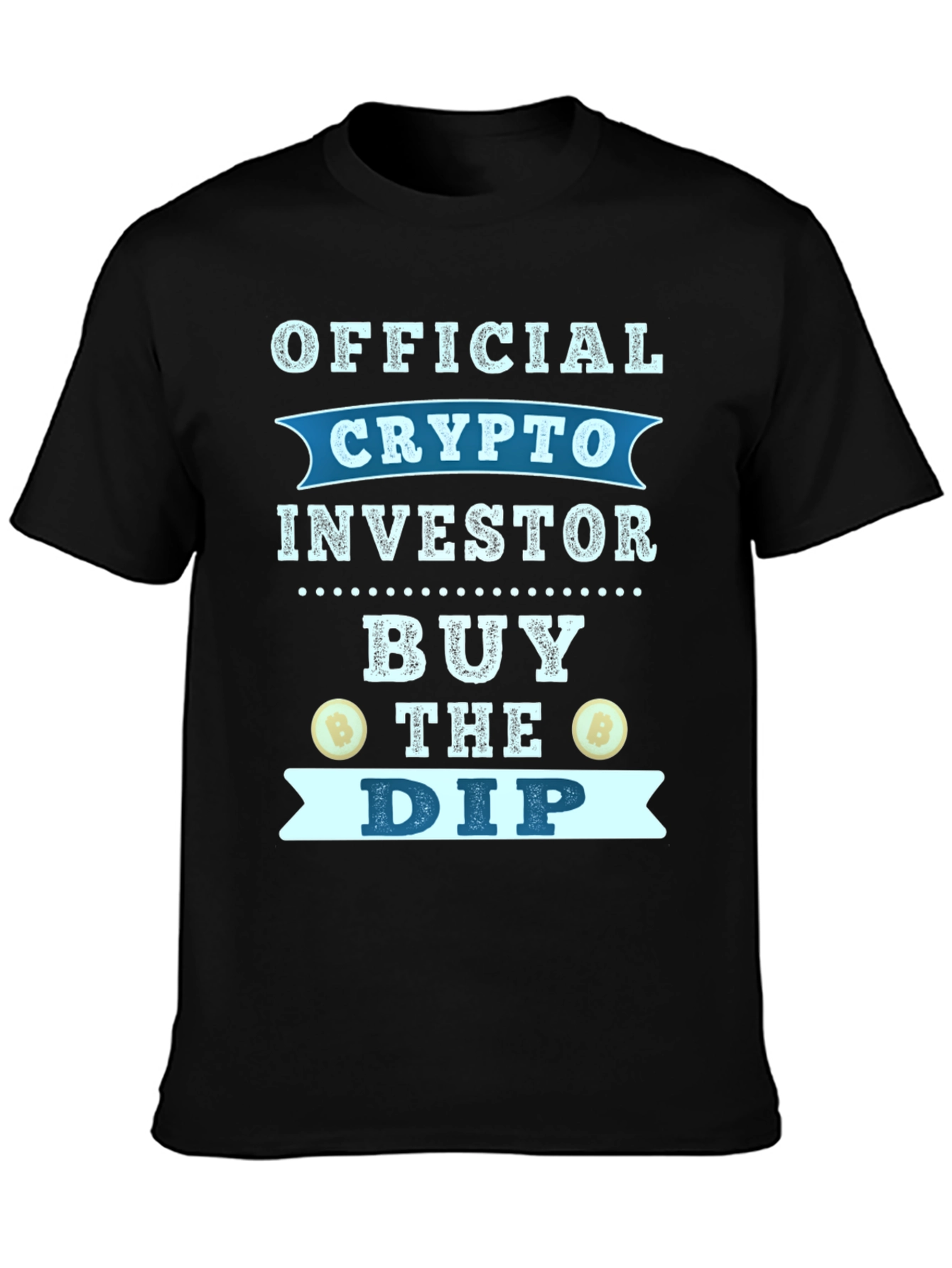 Black Official Crypto Investor T-Shirt - Buy the Dip view 3