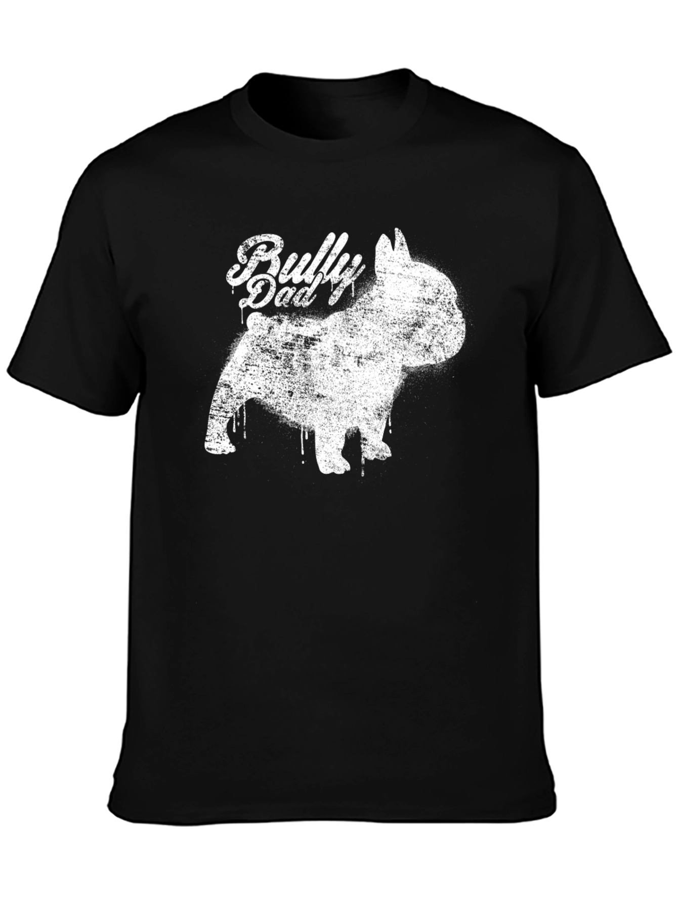 Black Bully Dad Dog T-Shirt view 3