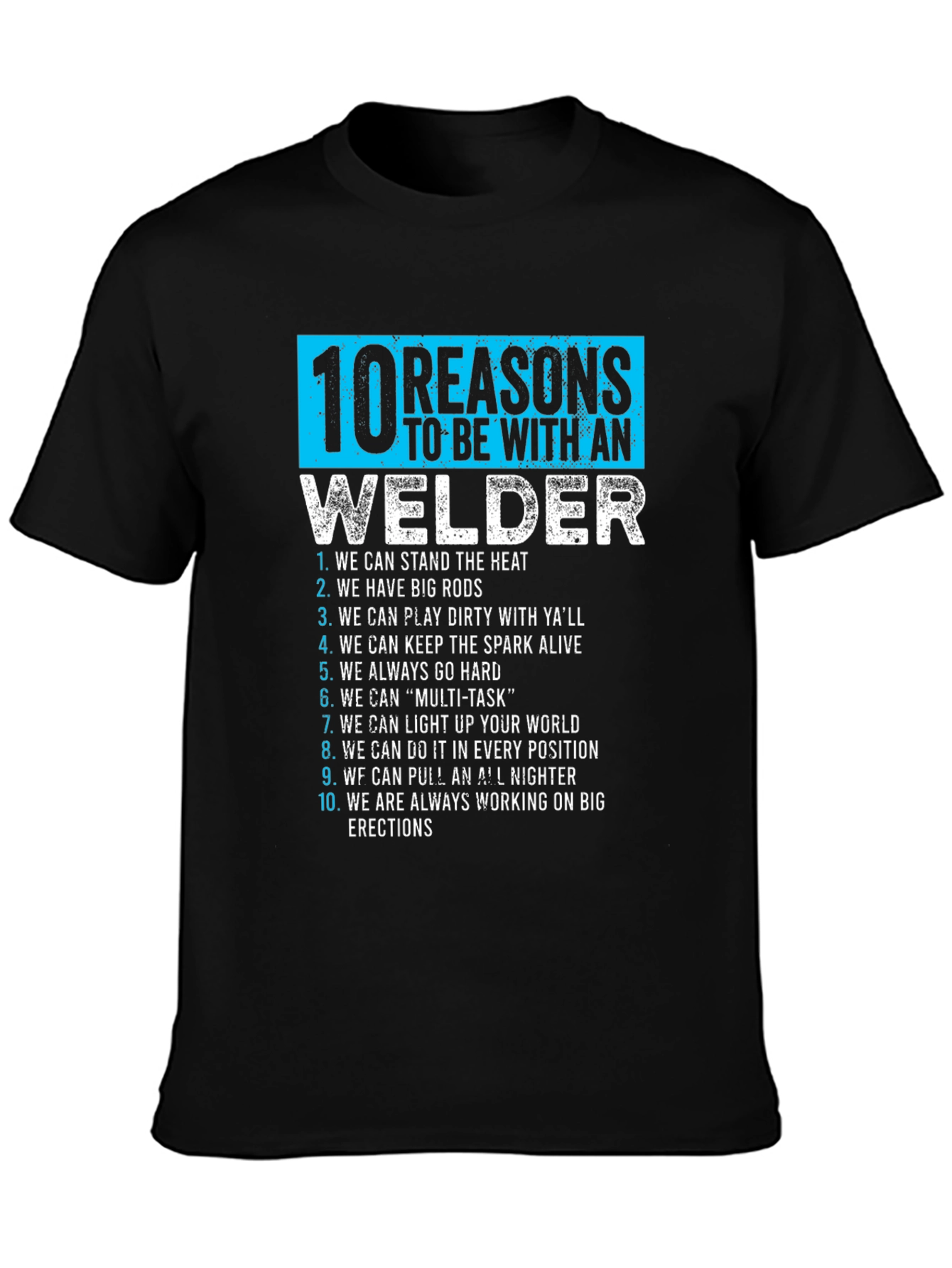 Black Funny Welder T-Shirt: 10 Reasons to Love a Welder view 3