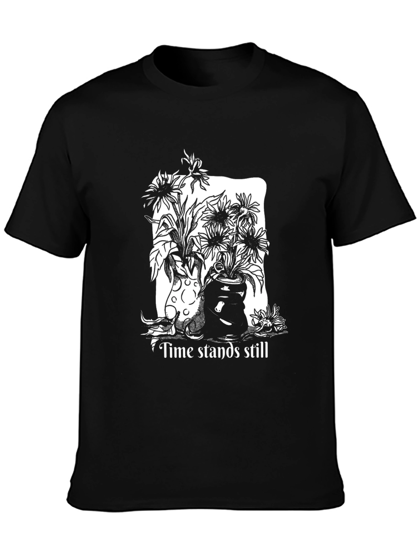 Time Stands Still Graphic Tee - Black - 3