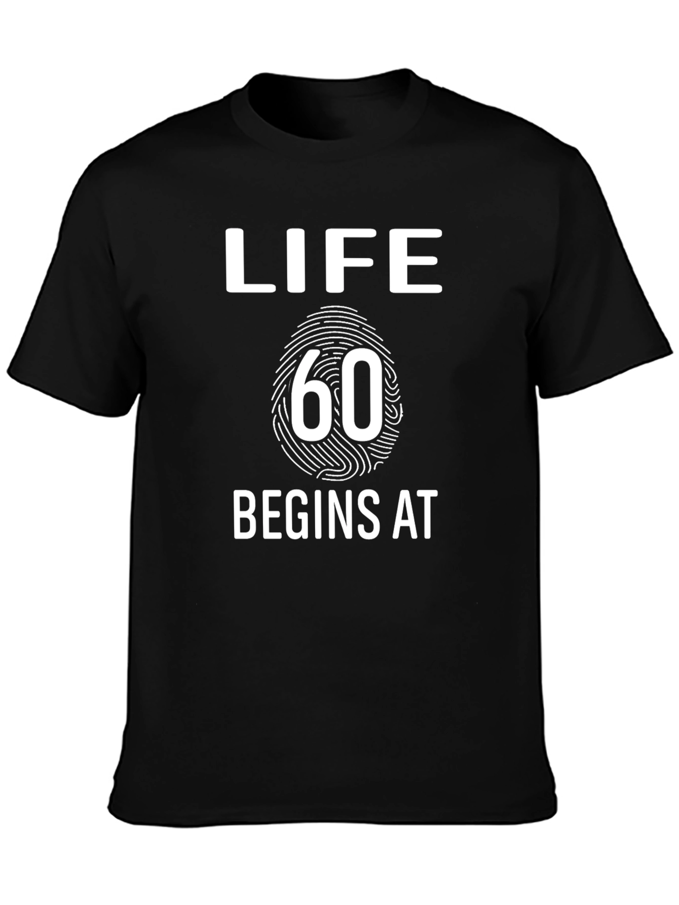 Black Life Begins at 60 T-Shirt view 3