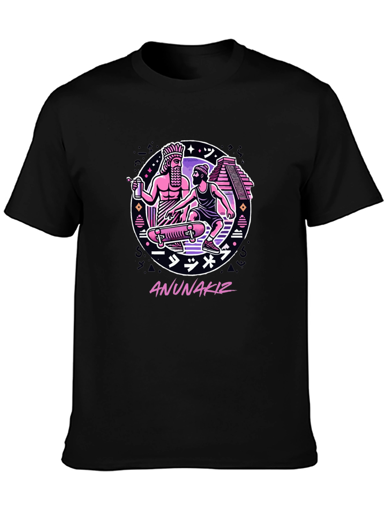 Black Anunnakiz Graphic T-Shirt view 3