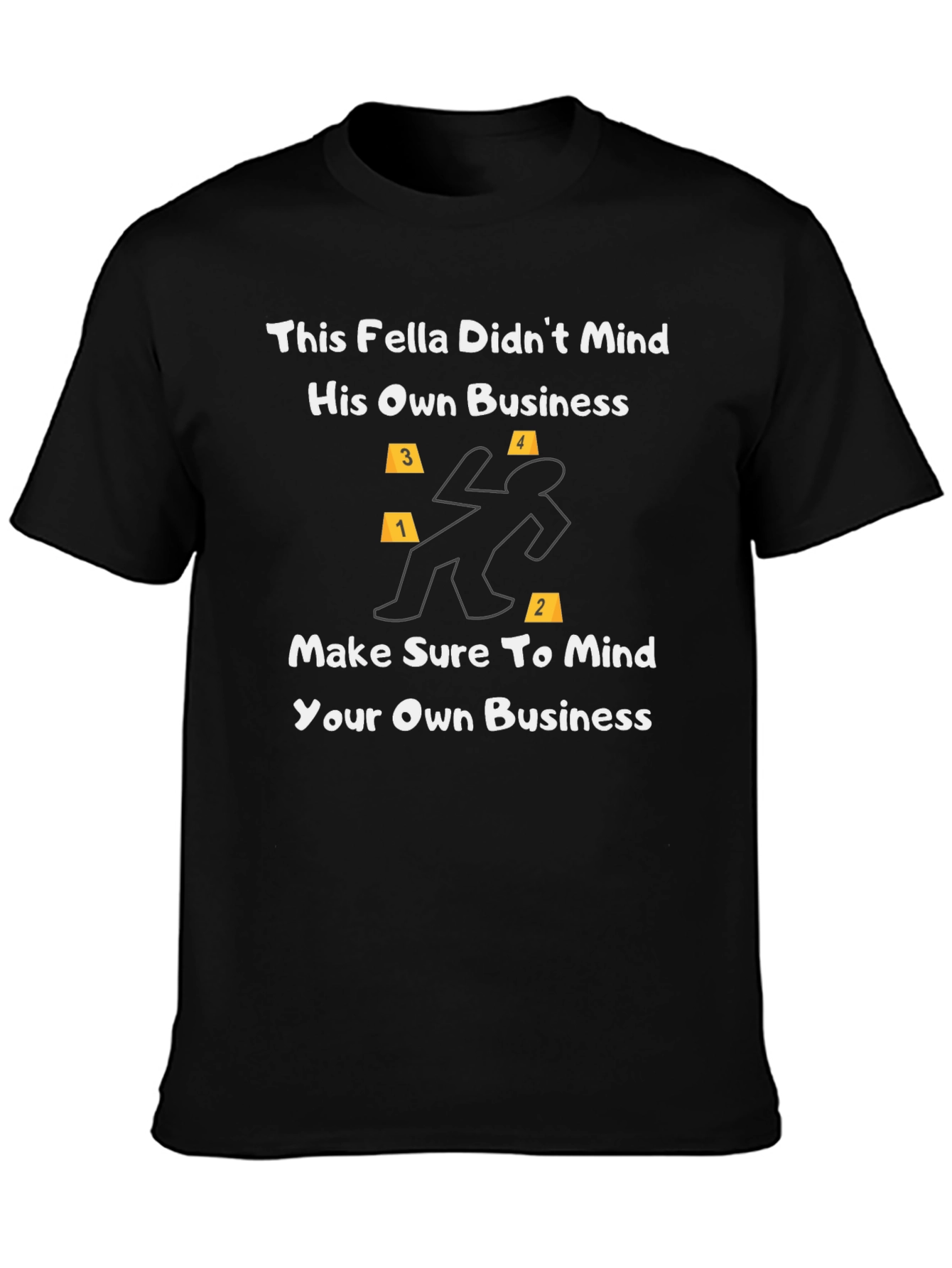 Black Mind Your Business Graphic Tee view 3