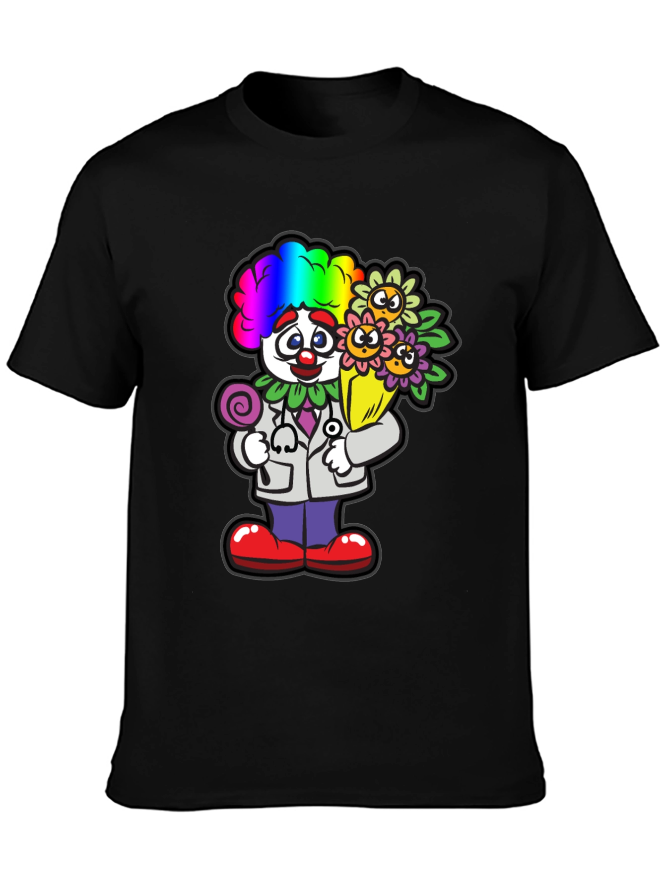 Black Clown Doctor T-Shirt view 3