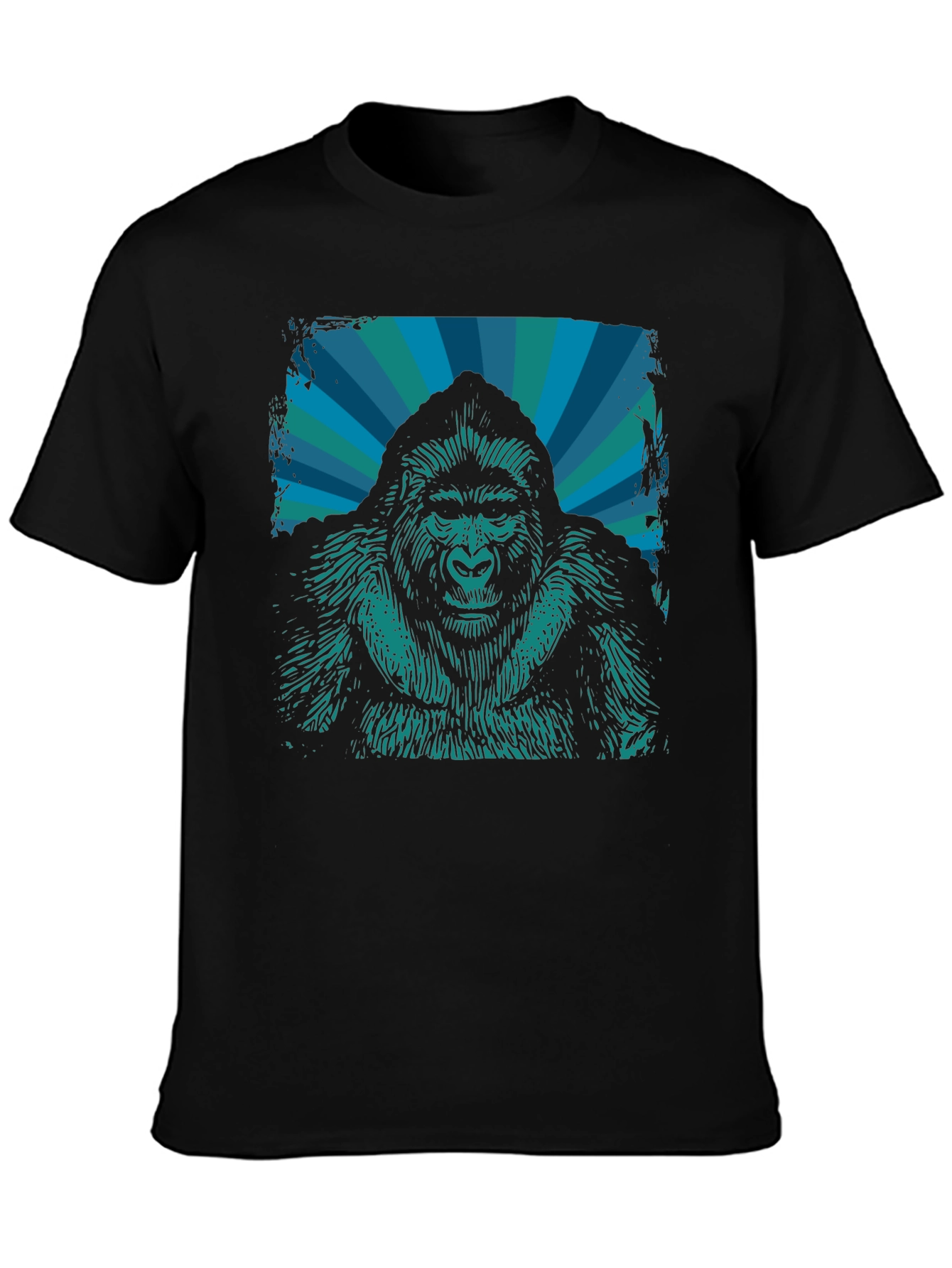 Black Gorilla Graphic Tee - Bold & Unique Design view 3