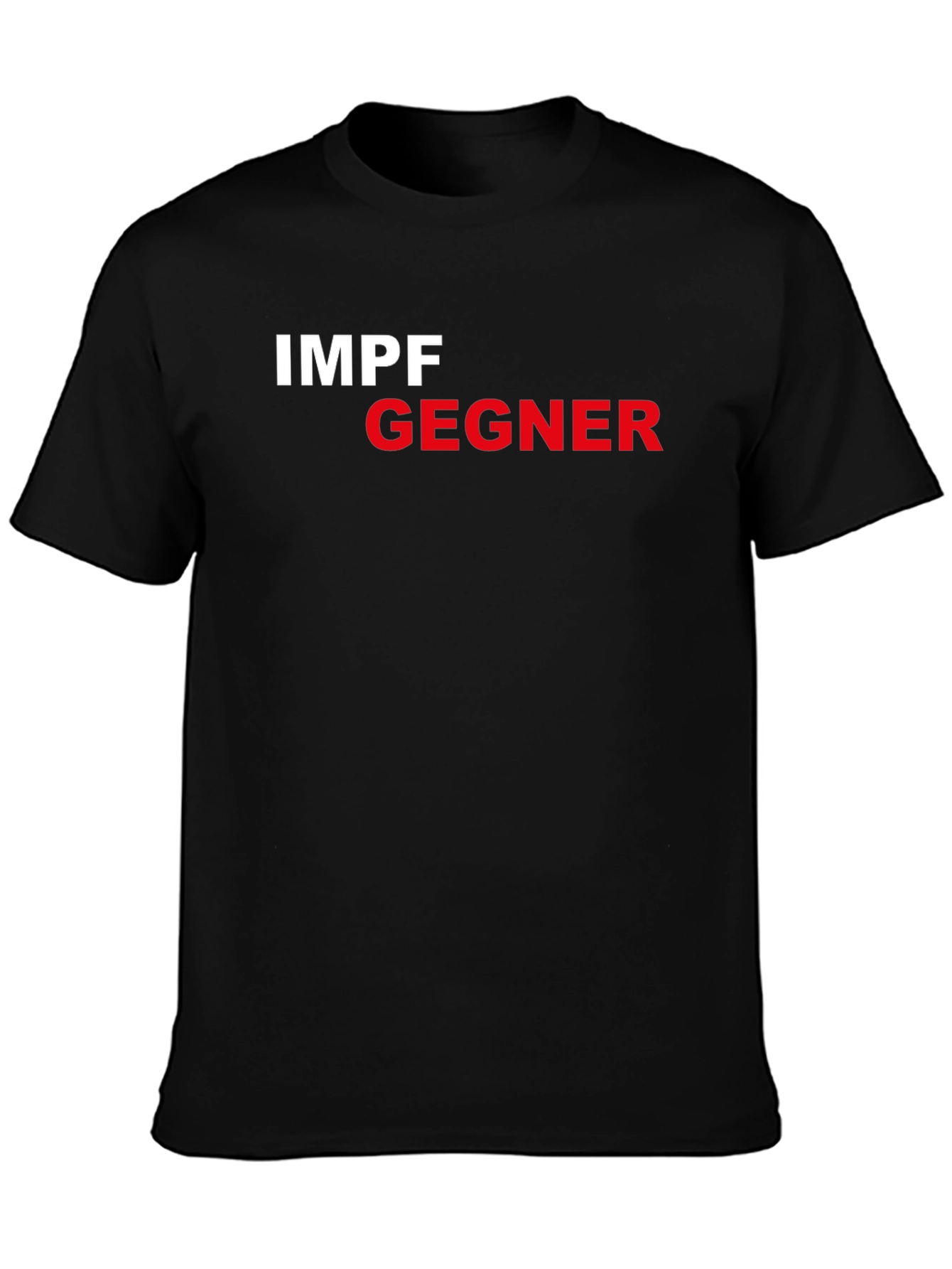 Black Impfgegner Black T-Shirt - Vaccine Opponent Tee view 3