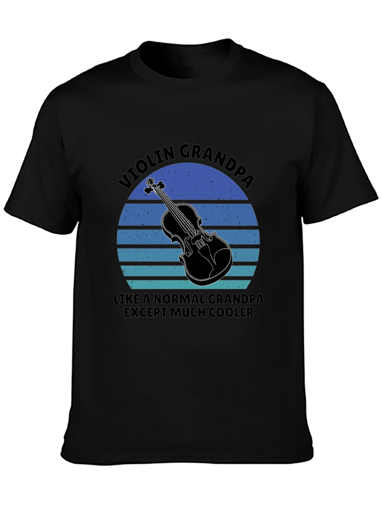Black Violin Grandpa T-Shirt - Cool Musician Grandfather Tee view 3