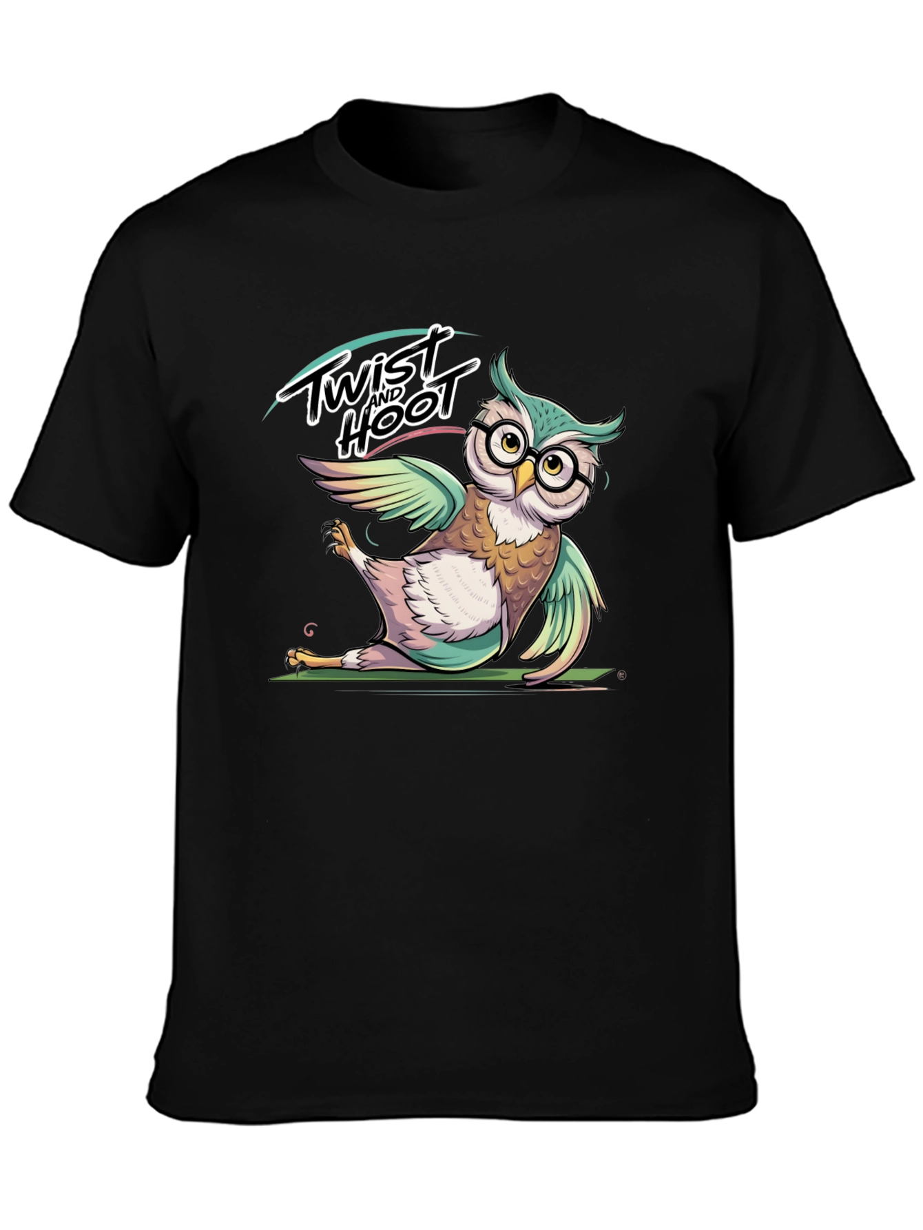 Black Twist and Hoot Owl T-Shirt view 3