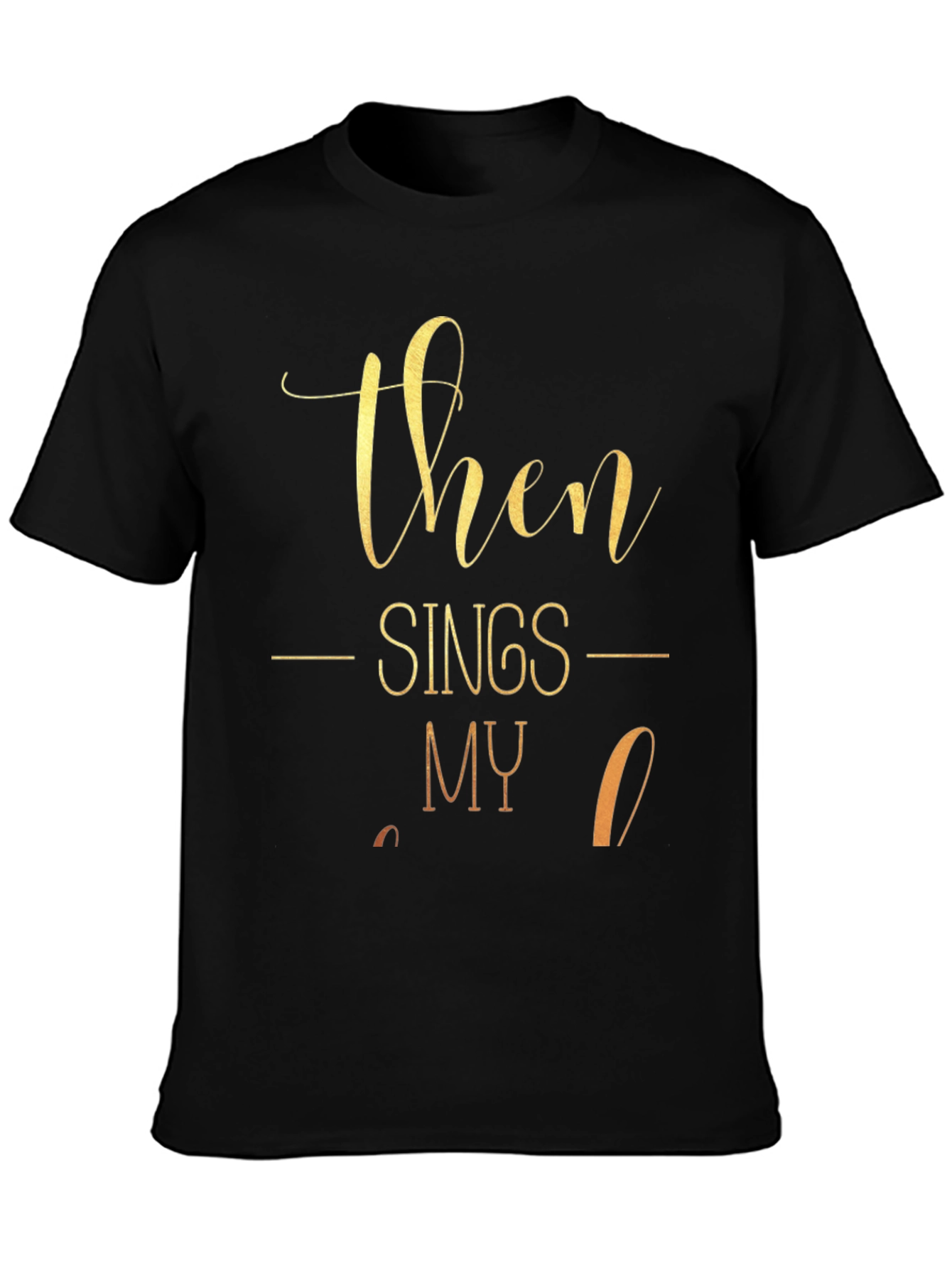 Black Then Sings My Soul T-Shirt - Black view 3