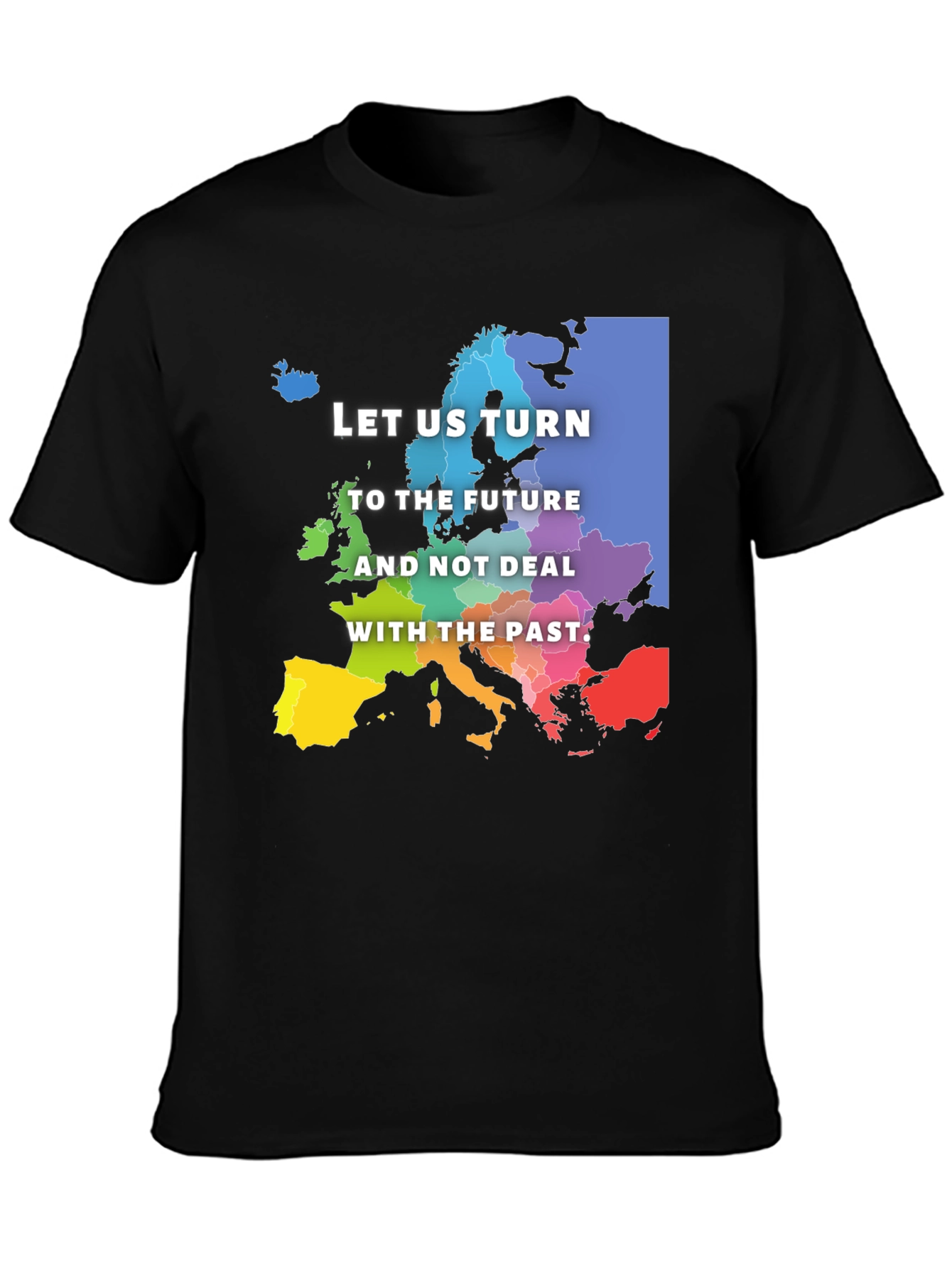 Black Europe Future Black T-Shirt view 3